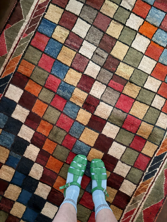 Darro Geometric Vintage Persian Rug