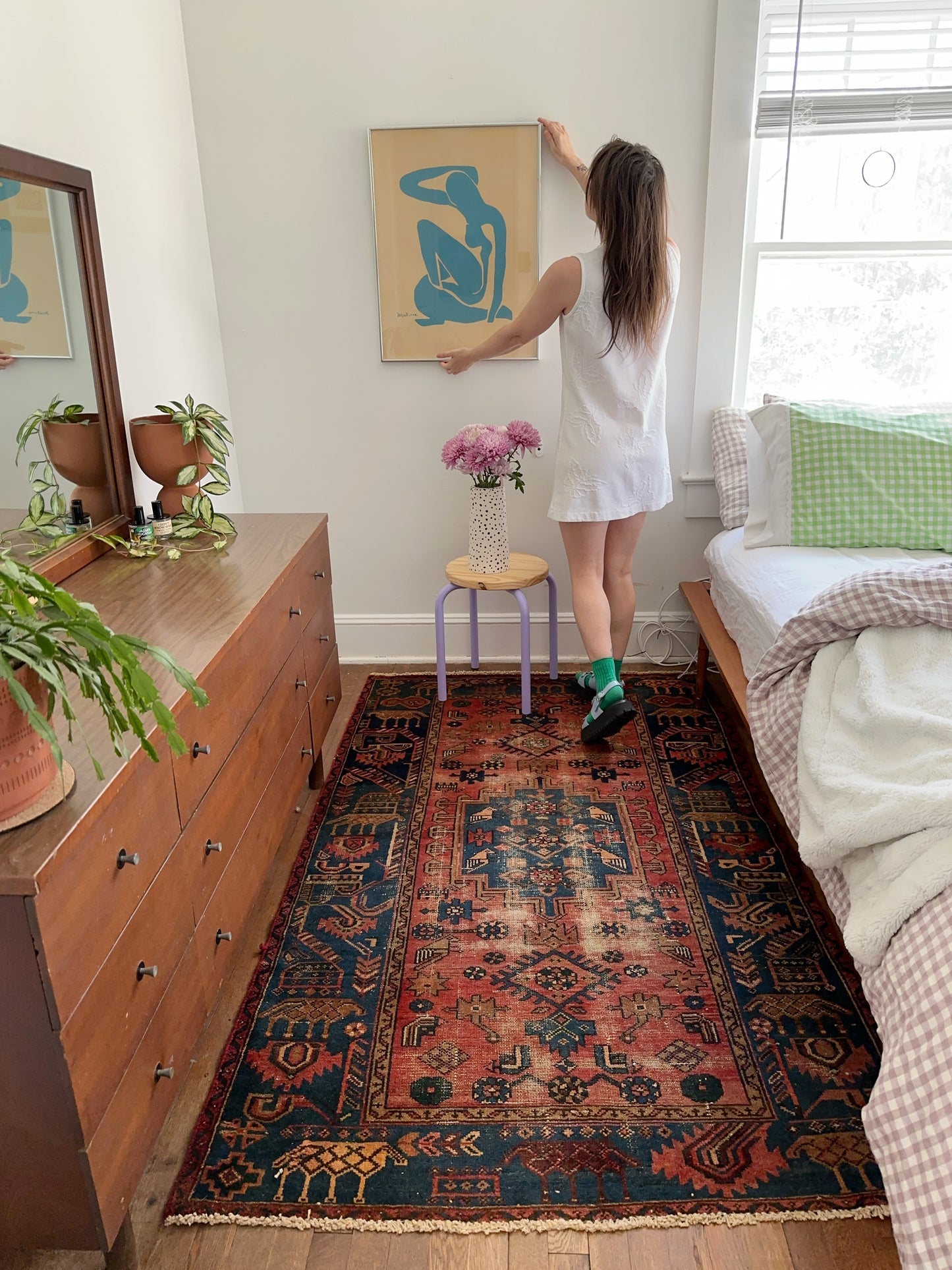 Frisco Blue Vintage Persian Rug