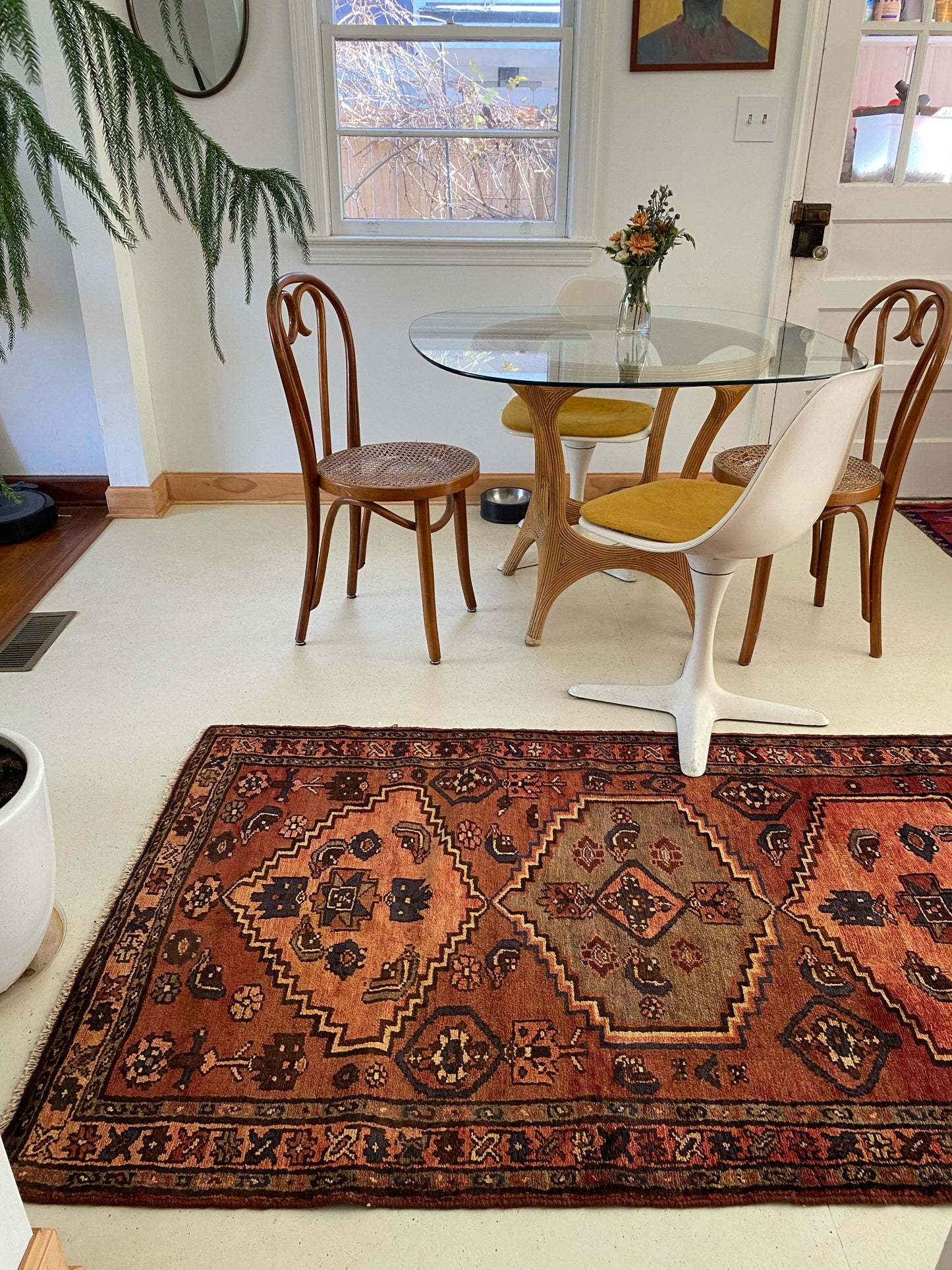 Style a Dining Room with a Vintage Persian Area Rug