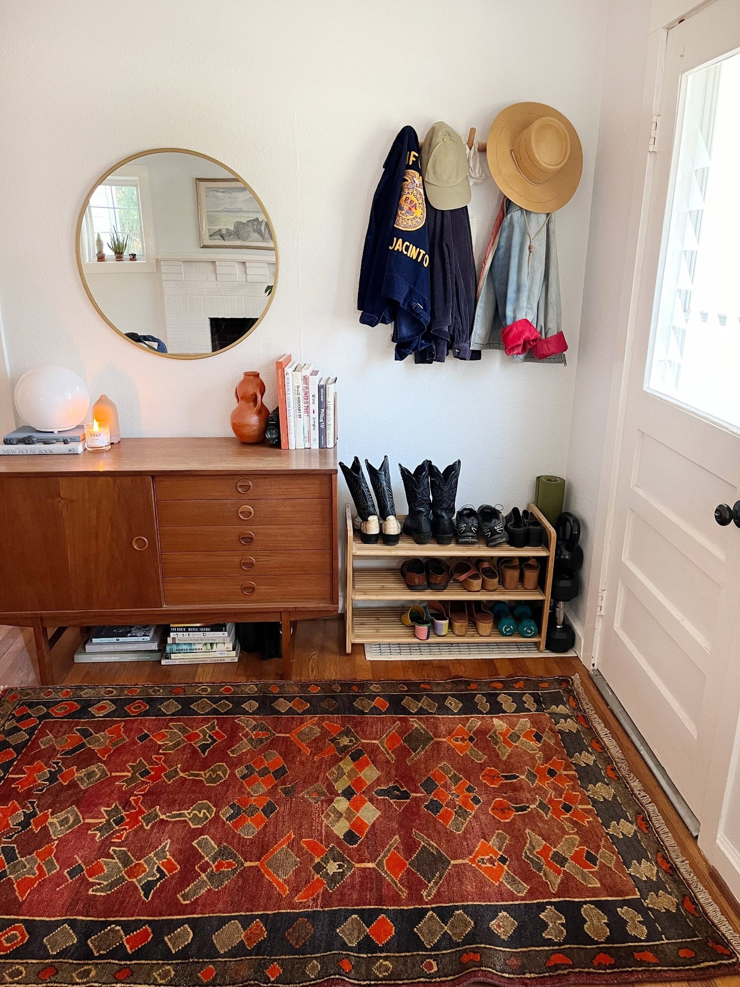 Style an Entryway with a Vintage Persian Rug