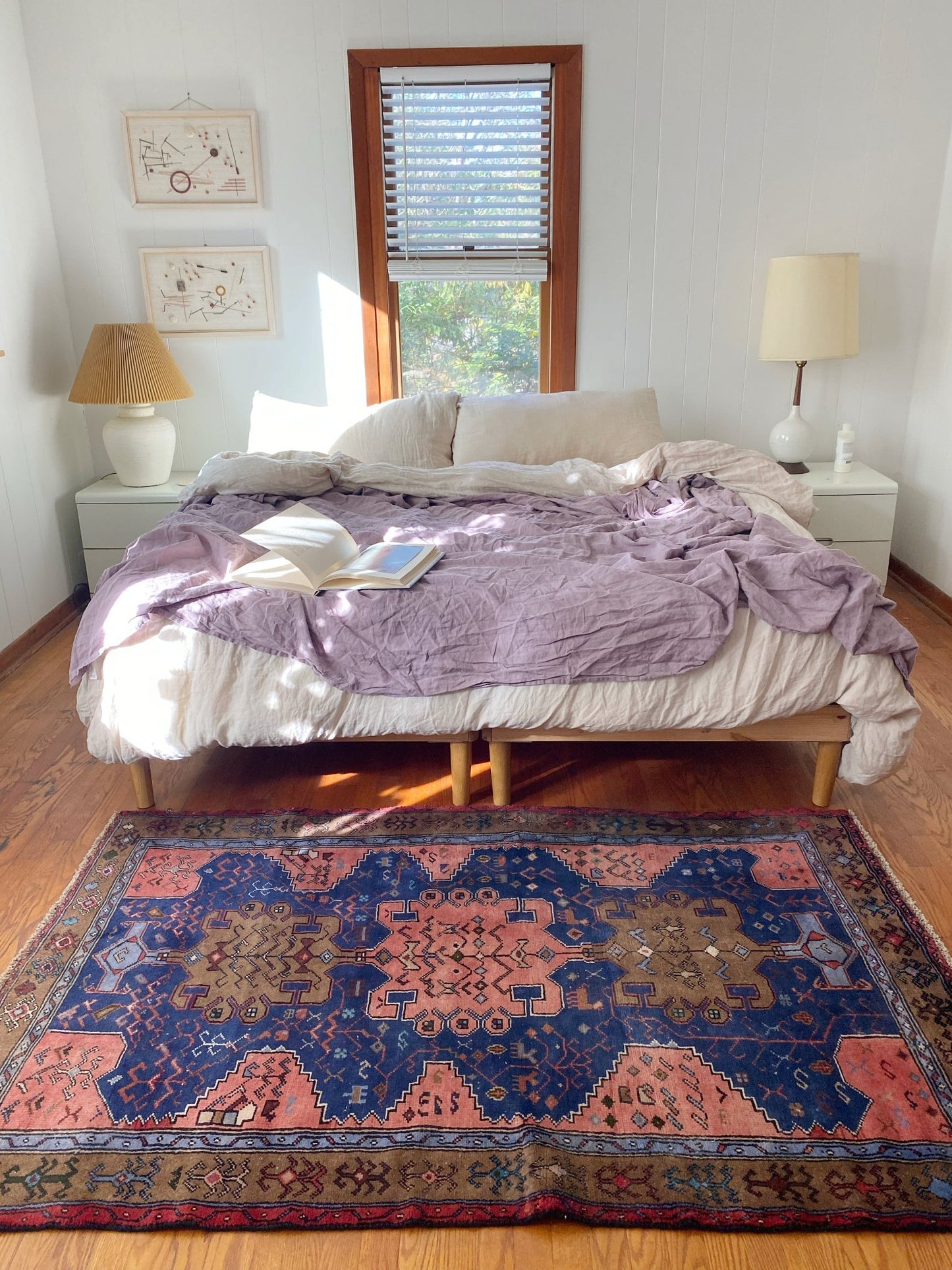 Style a Bedroom with a Colorful Vintage Persian Rug