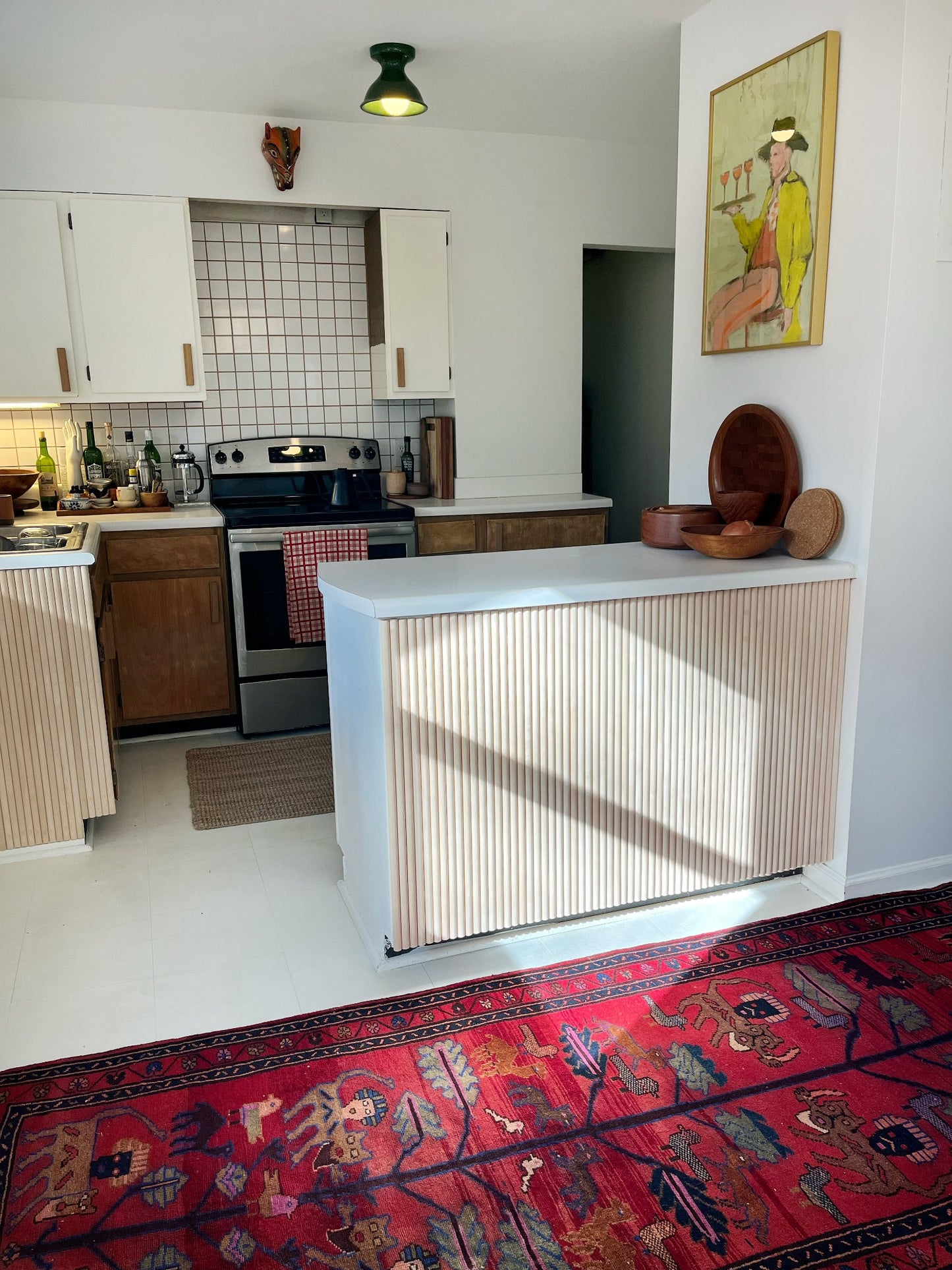See How to Style Jacaranda Persian Runner in the Kitchen