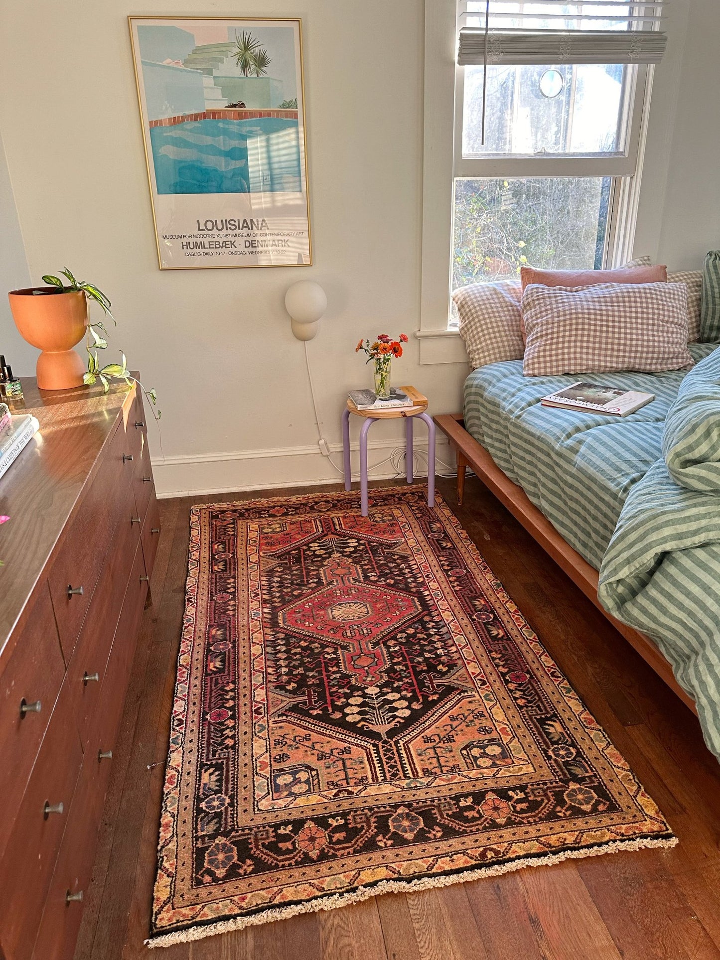 Style a Bedroom with a Vintage Persian Rug