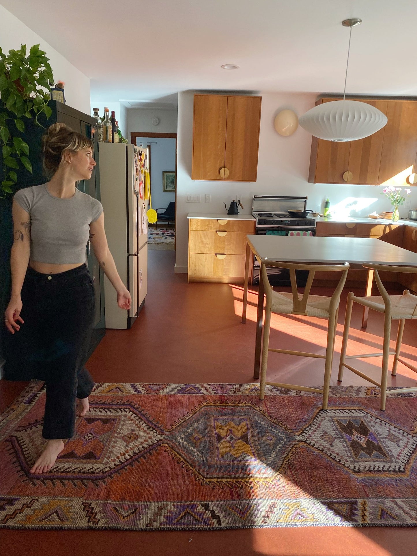 Style Echo Persian Runner at the Kitchen Island