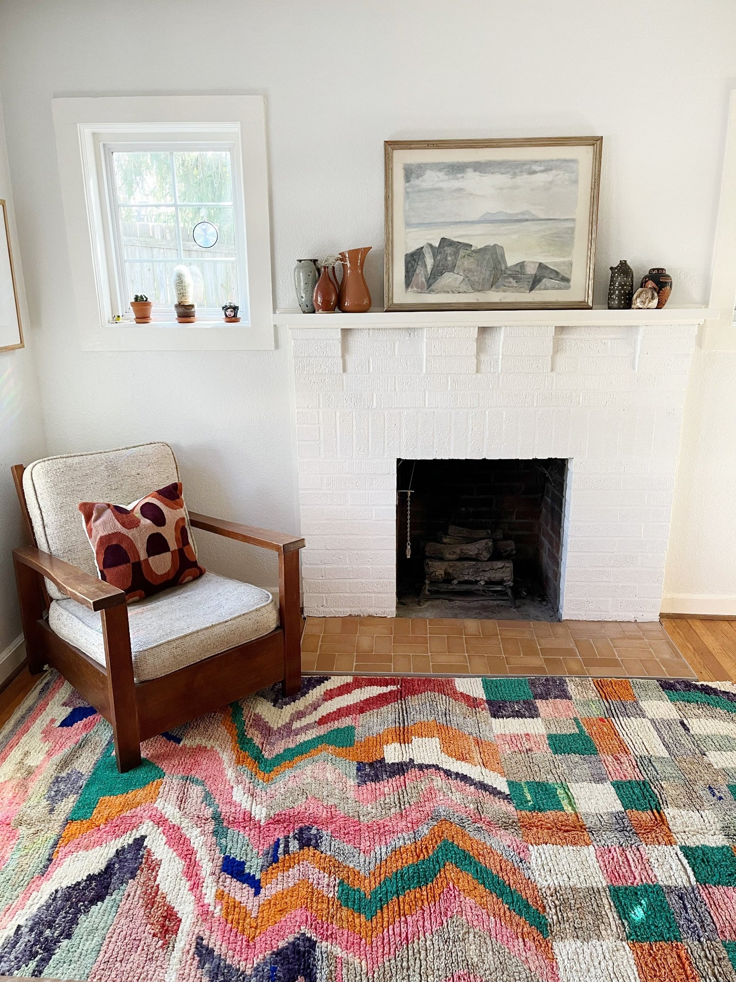 Style Napa Moroccan Rug in a Living Room