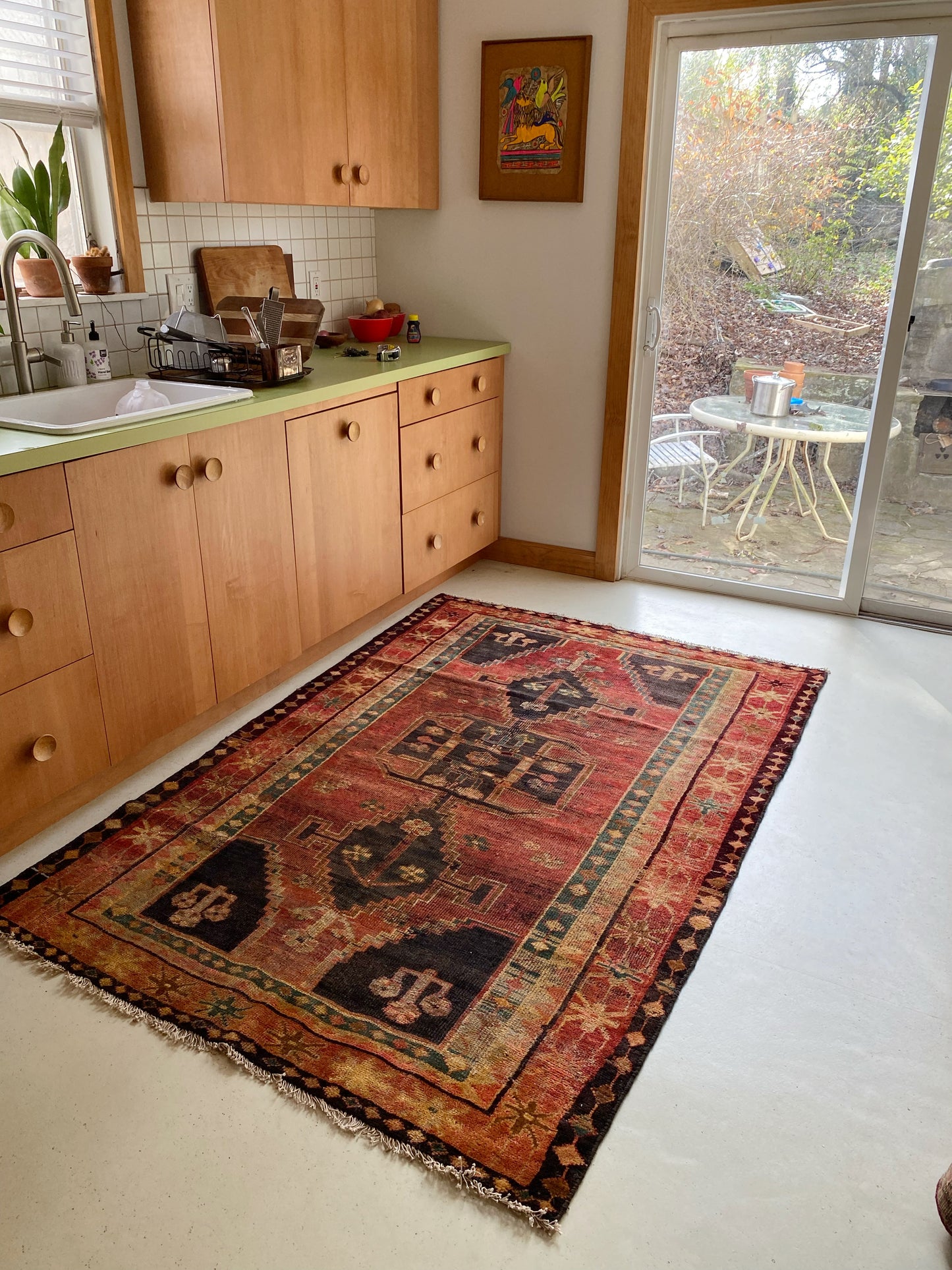 Fable Maroon Vintage Persian Rug