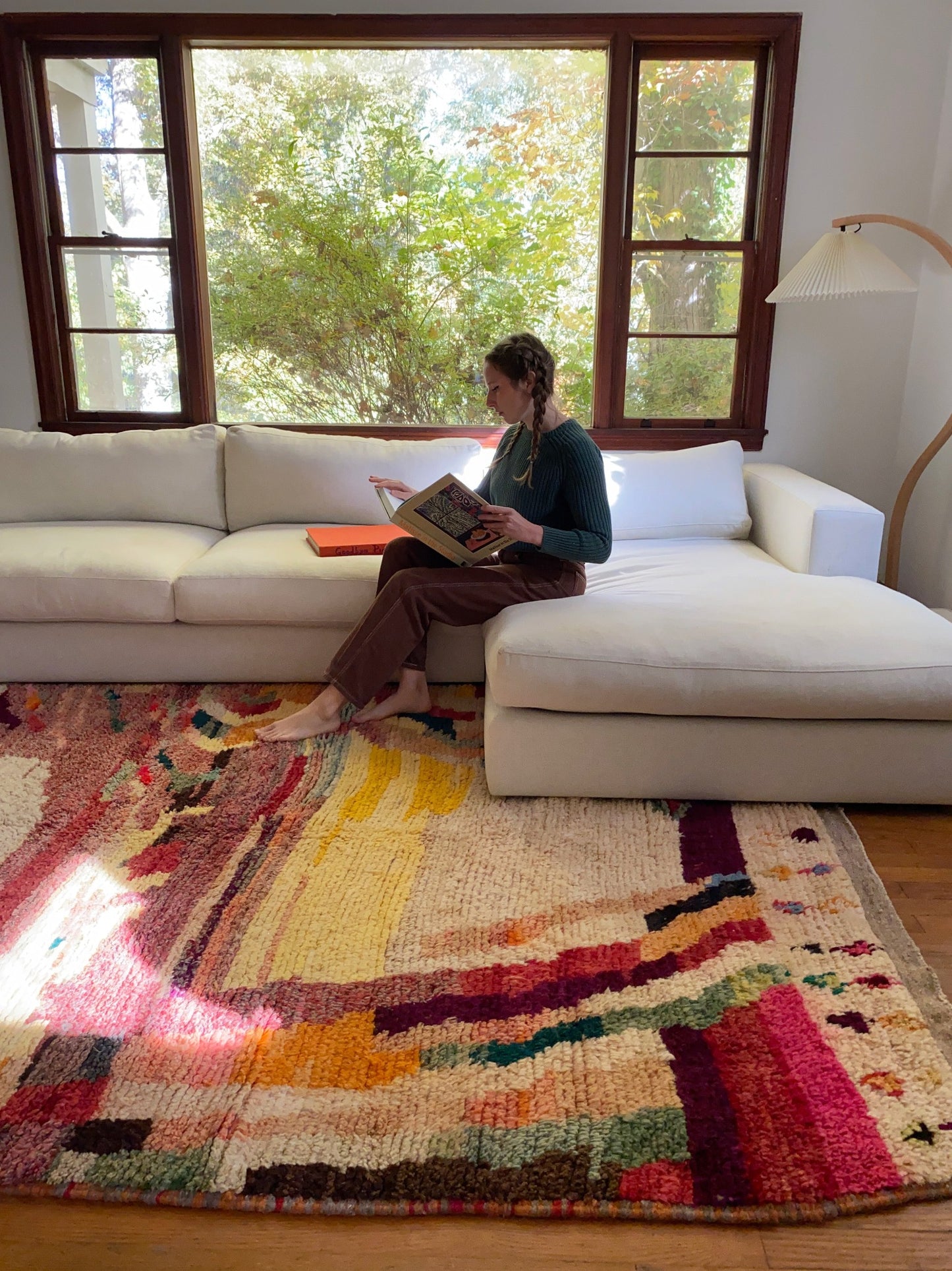Almond Moroccan Rug | Lost Hunt Vintage