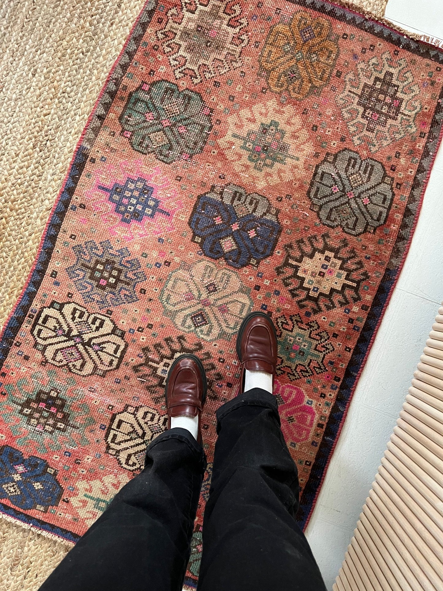 See Details of Vintage Fiori Persian Rug