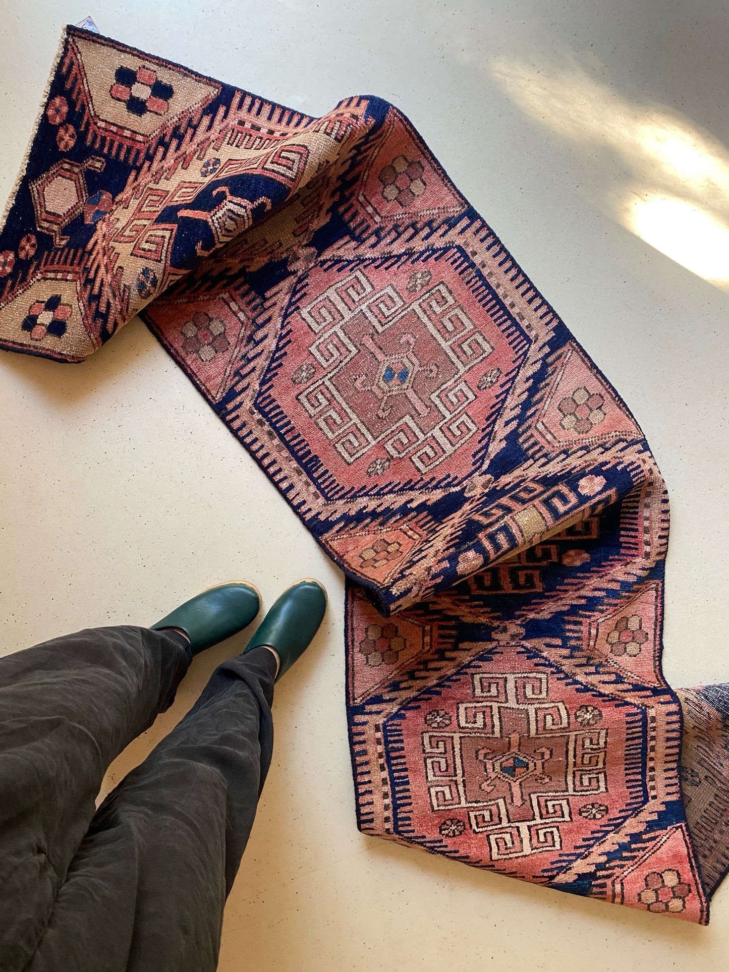 Ciara Pink Vintage Persian Runner