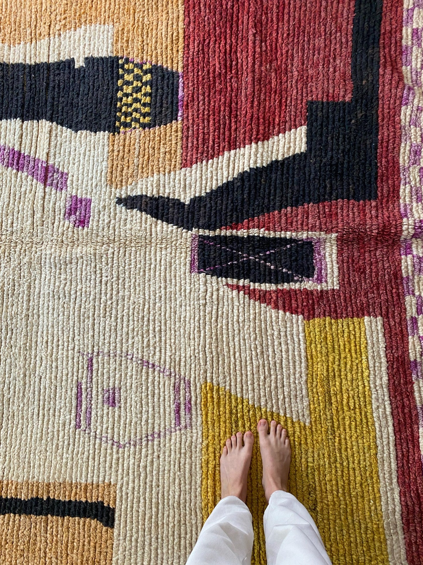 See Clara Moroccan Rug from Overhead