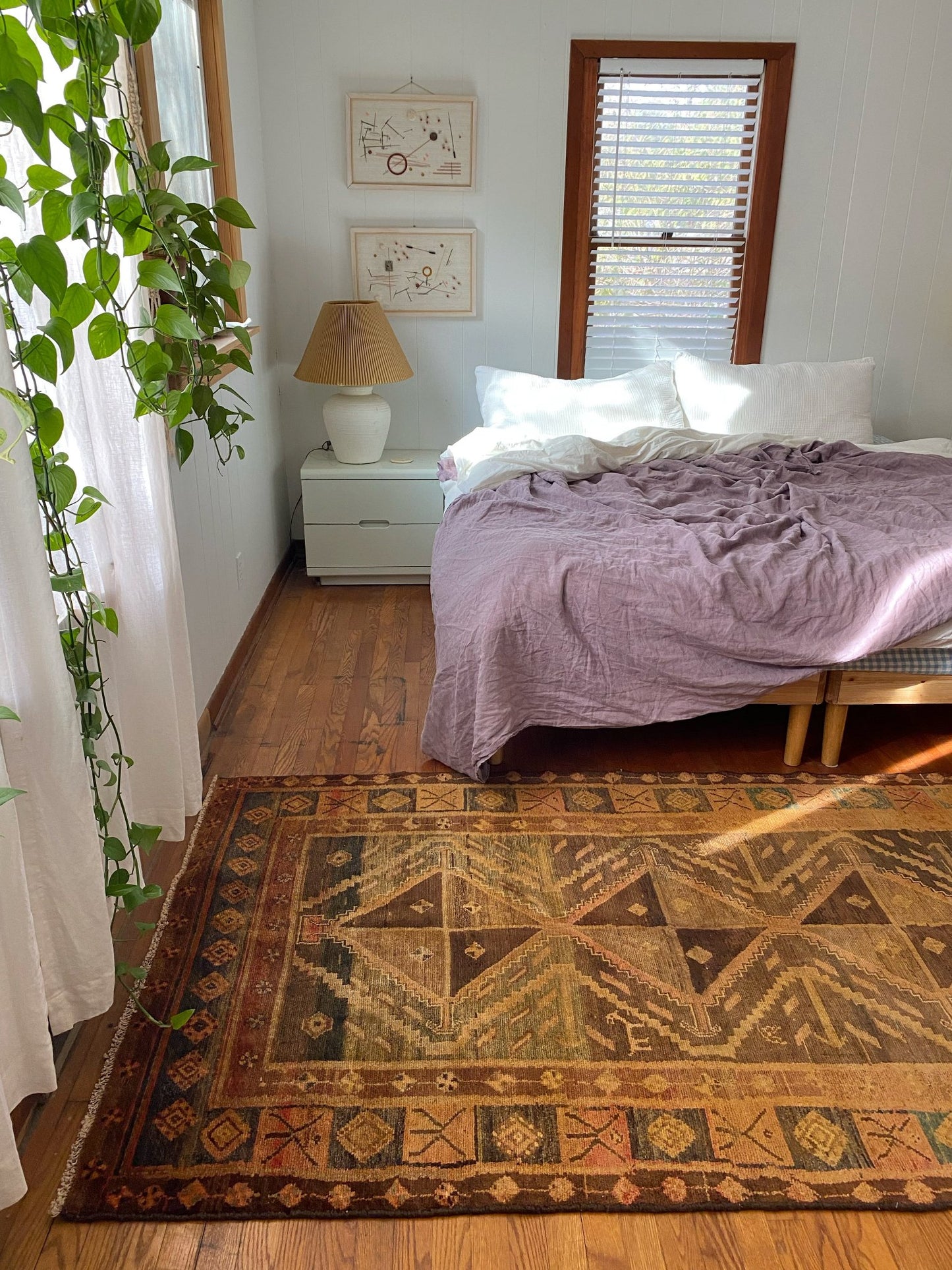 See a Bedroom Styled with a Vintage Persian Rug