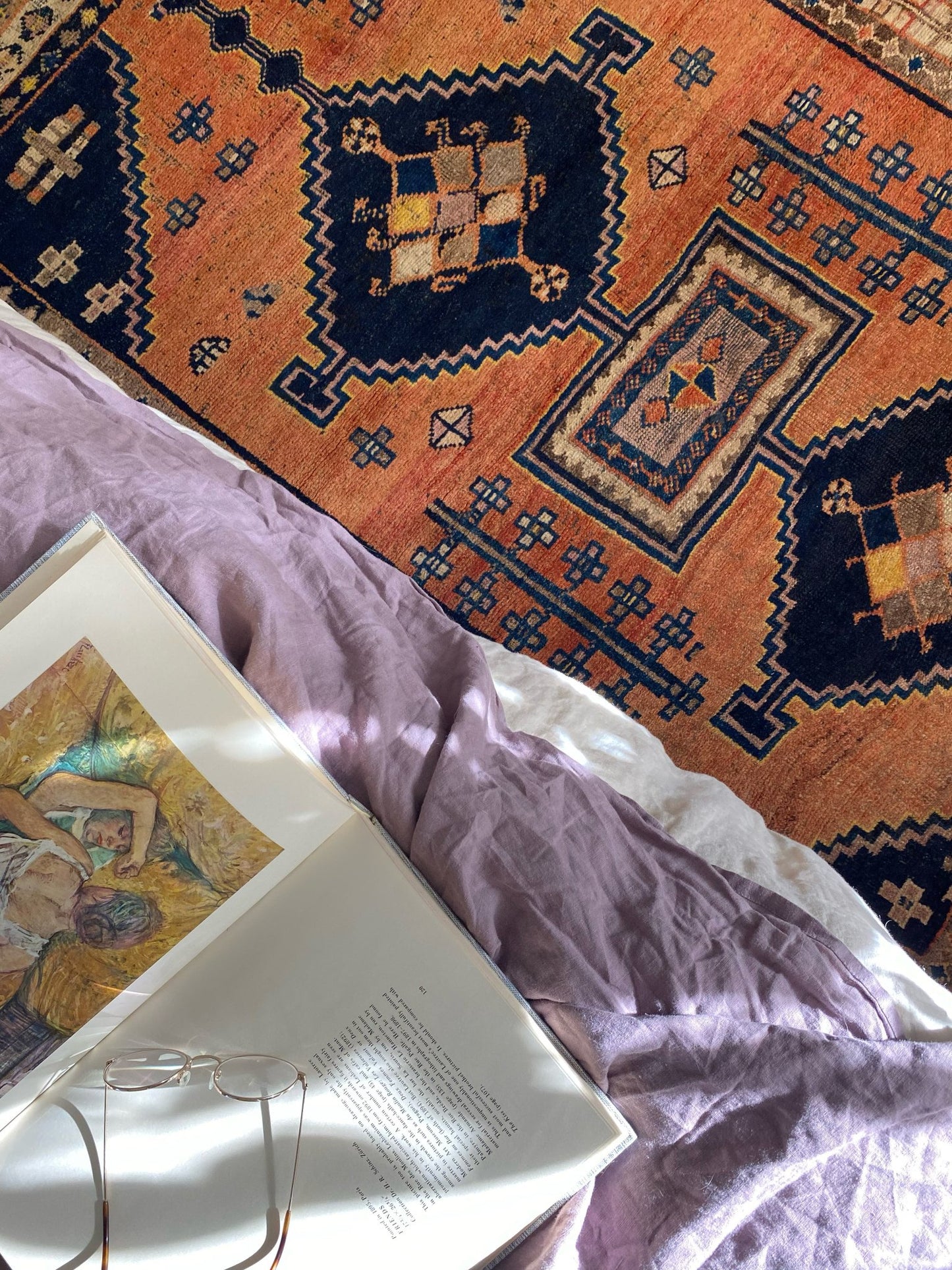See Details of Vintage Terracotta Persian Rug