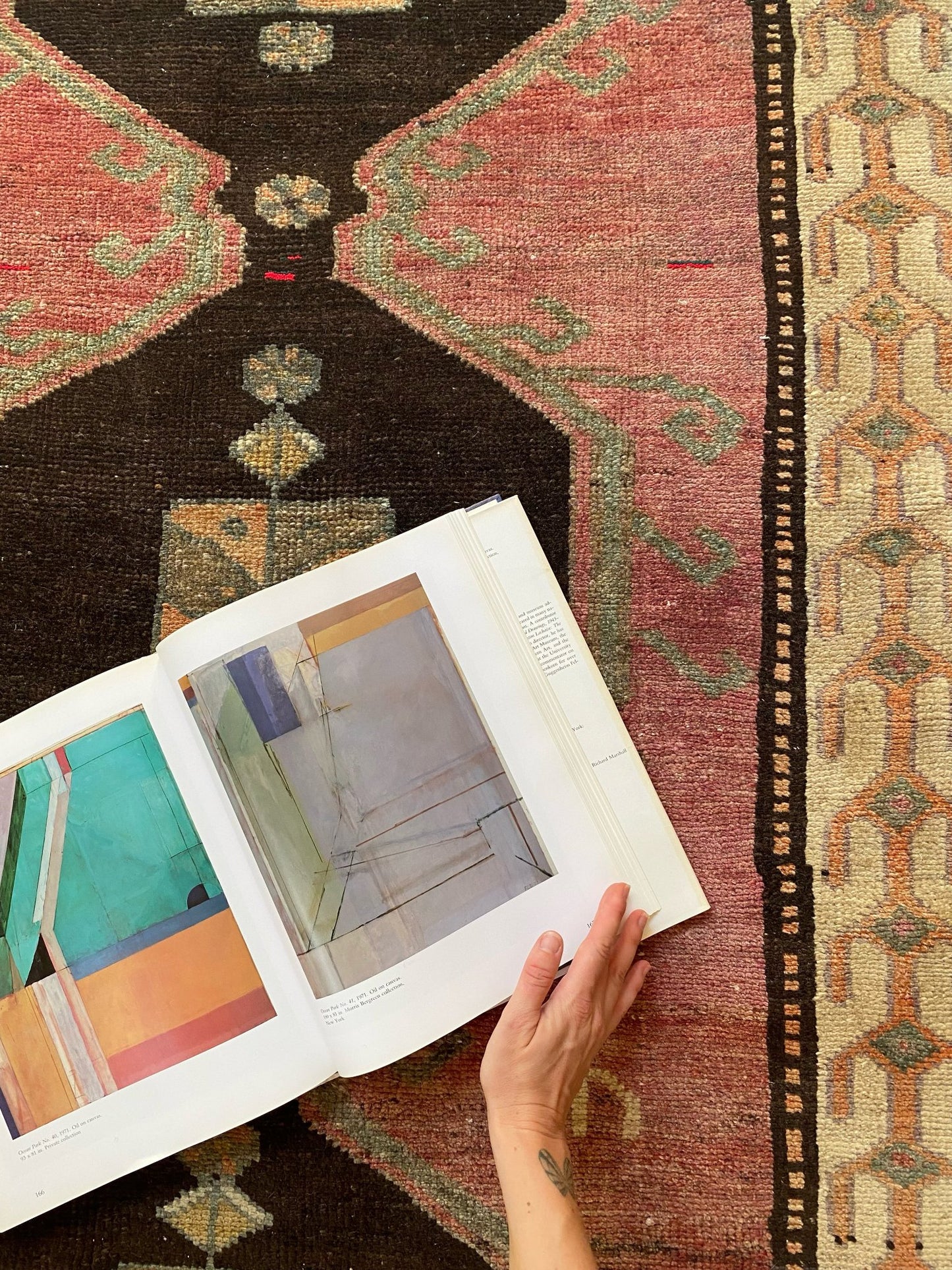 See Details and Muted Color on Vintage Persian Rug