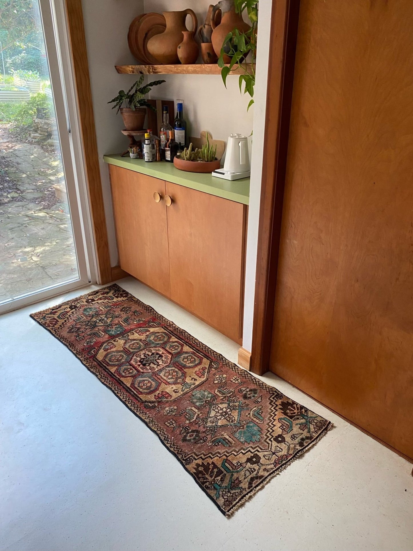 Style a Coffee Bar with a Vintage Persian Runner Rug