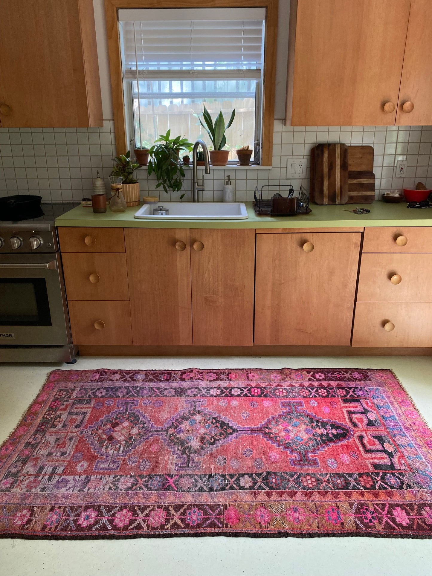 Shop Pearl Lavender Vintage Persian Rug