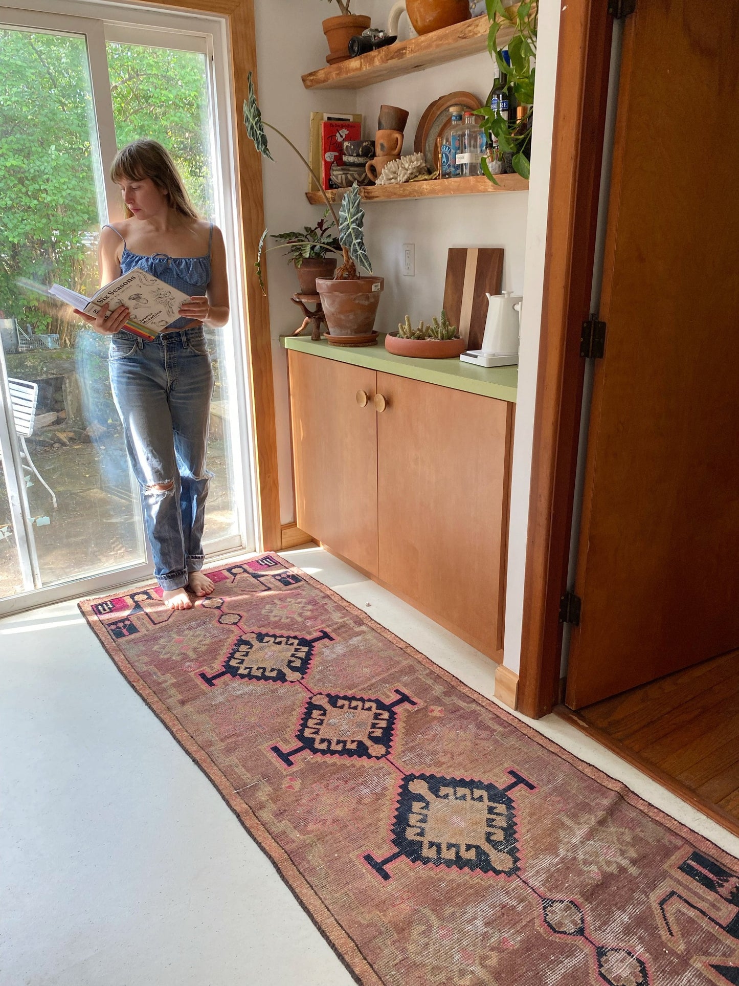 Shop Indus Pink Vintage Persian Runner Rug