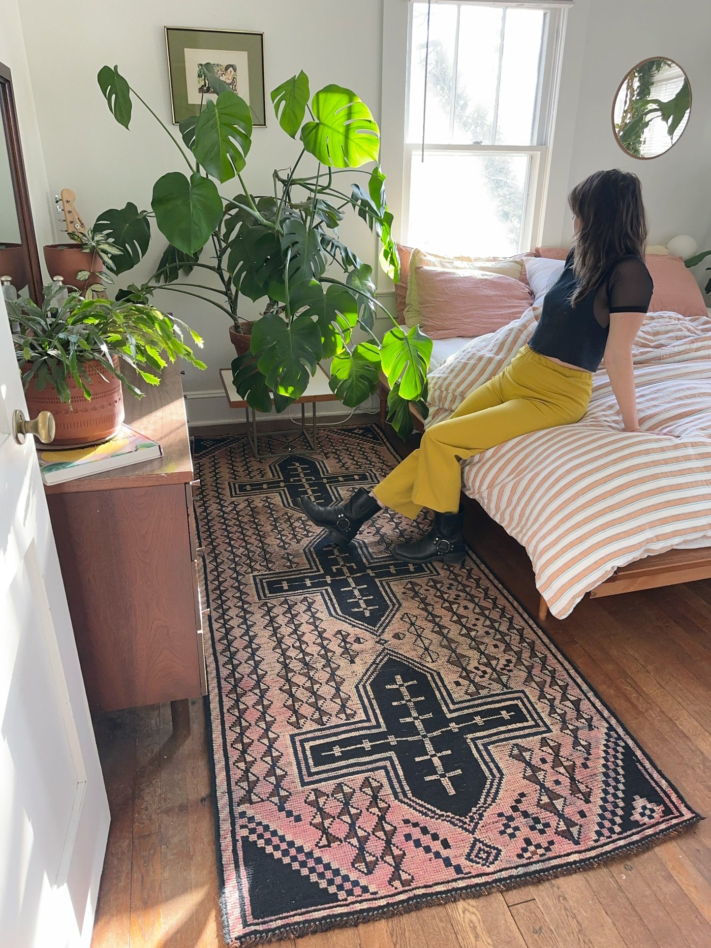 See Tida Persian Rug Styled in a Bedroom