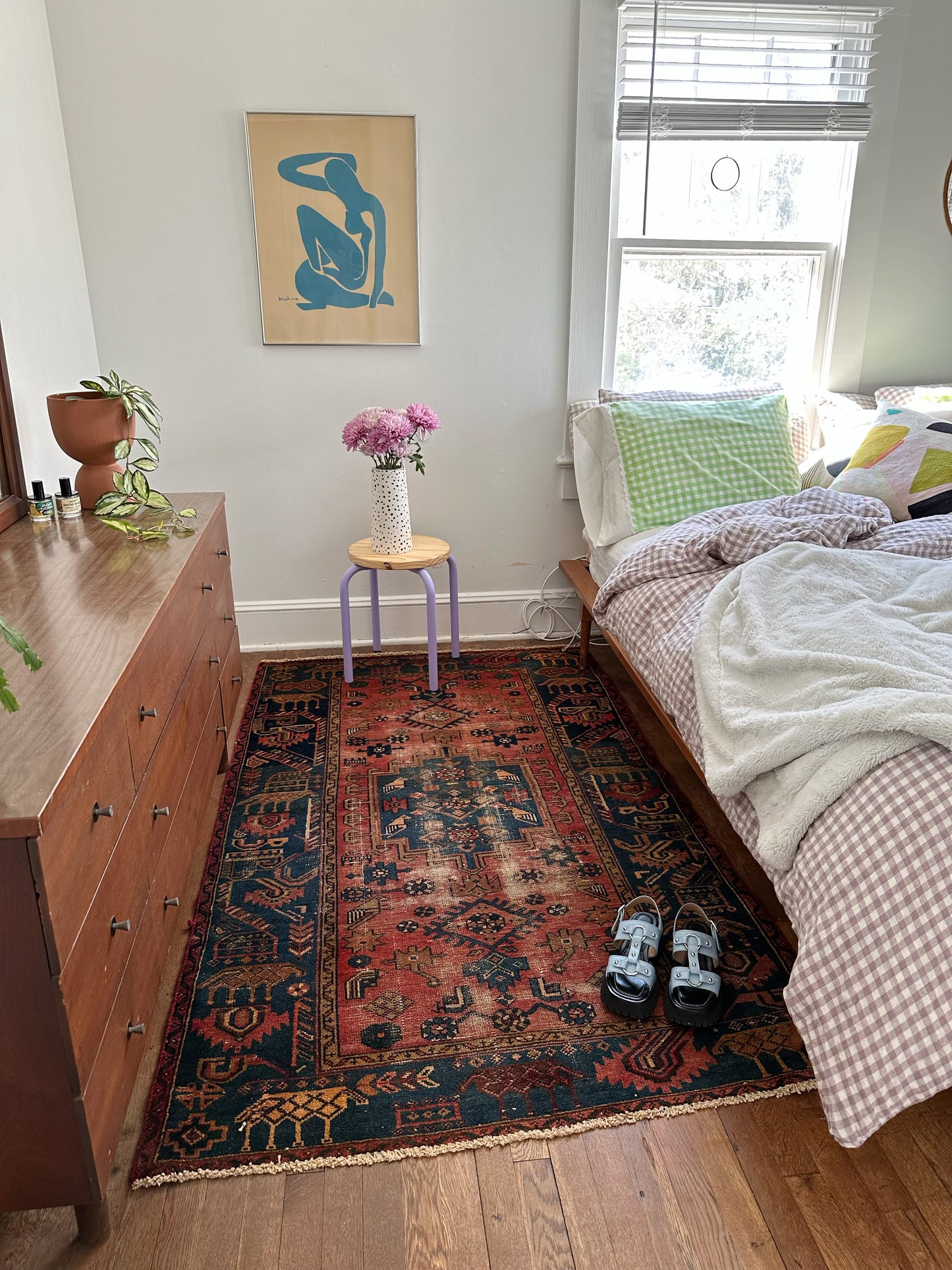 Frisco Blue Vintage Persian Rug