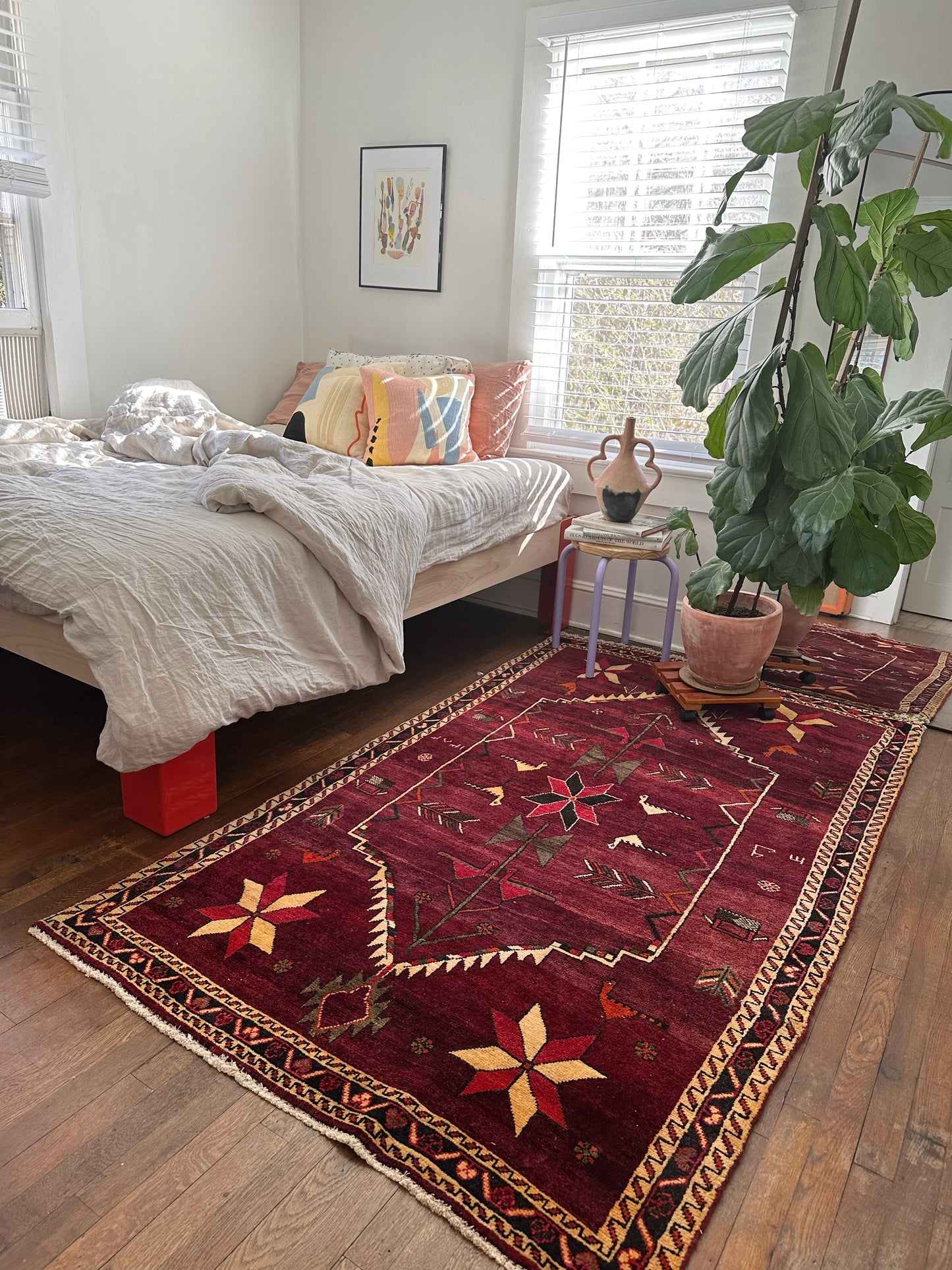 Aries Burgundy Vintage Persian Rug