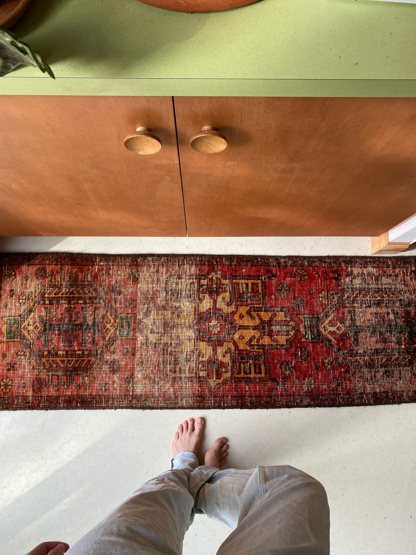 See Serissa Persian Mini Rug from Overhead