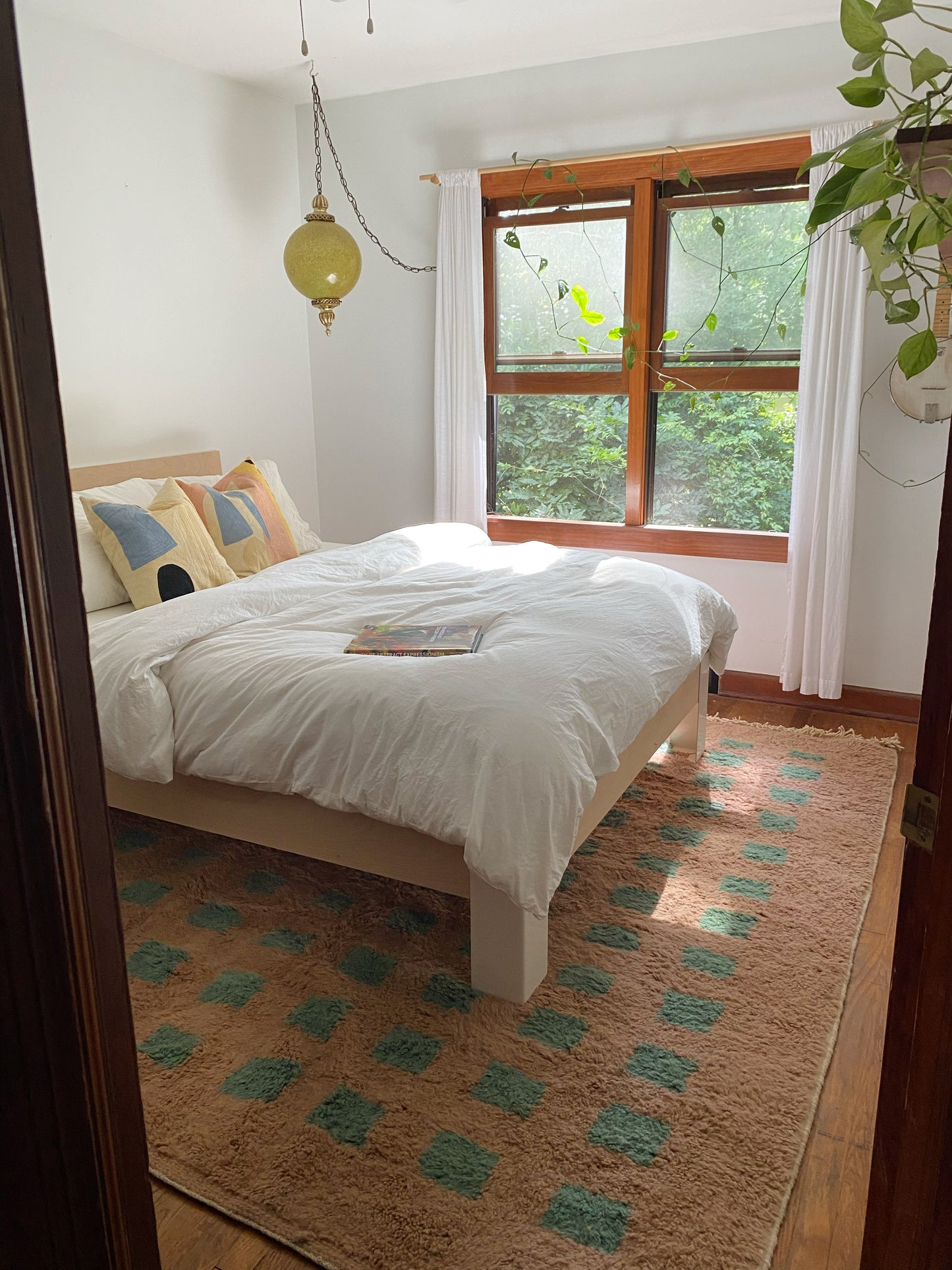 Rose Blocky Moroccan Rug