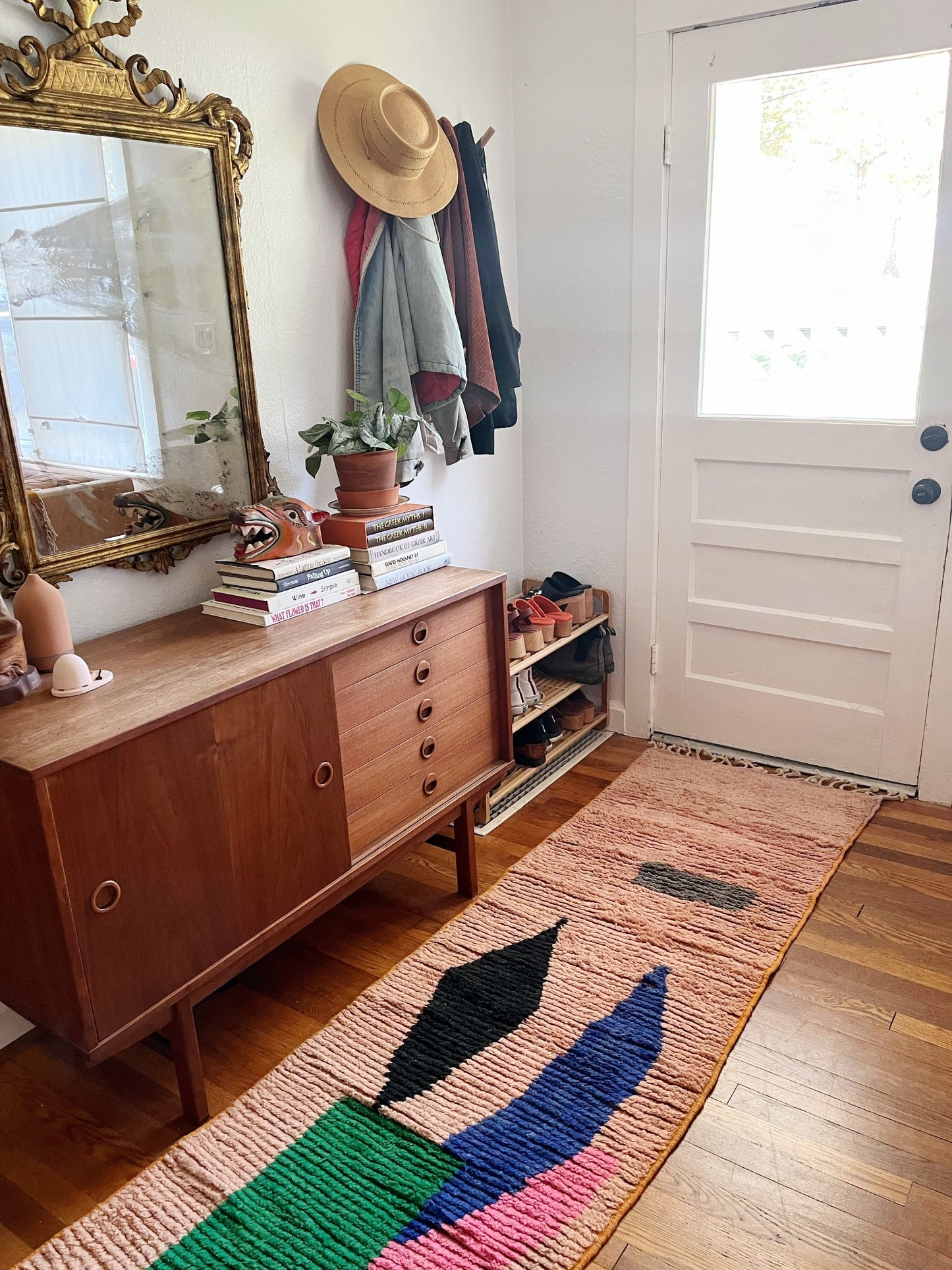 Style Imini Moroccan Runner in an Entryway