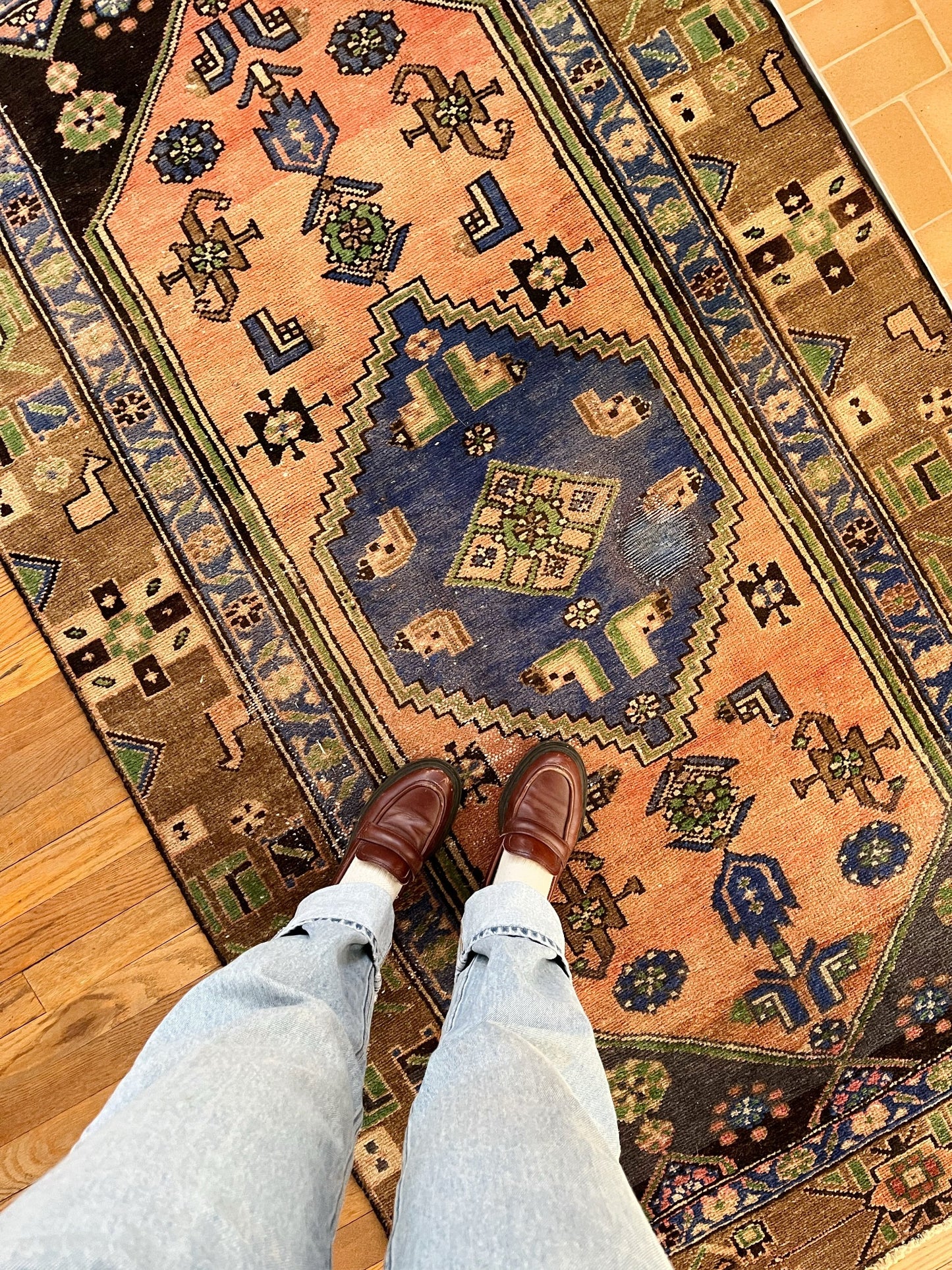 See Cati Persian Rug from Overhead