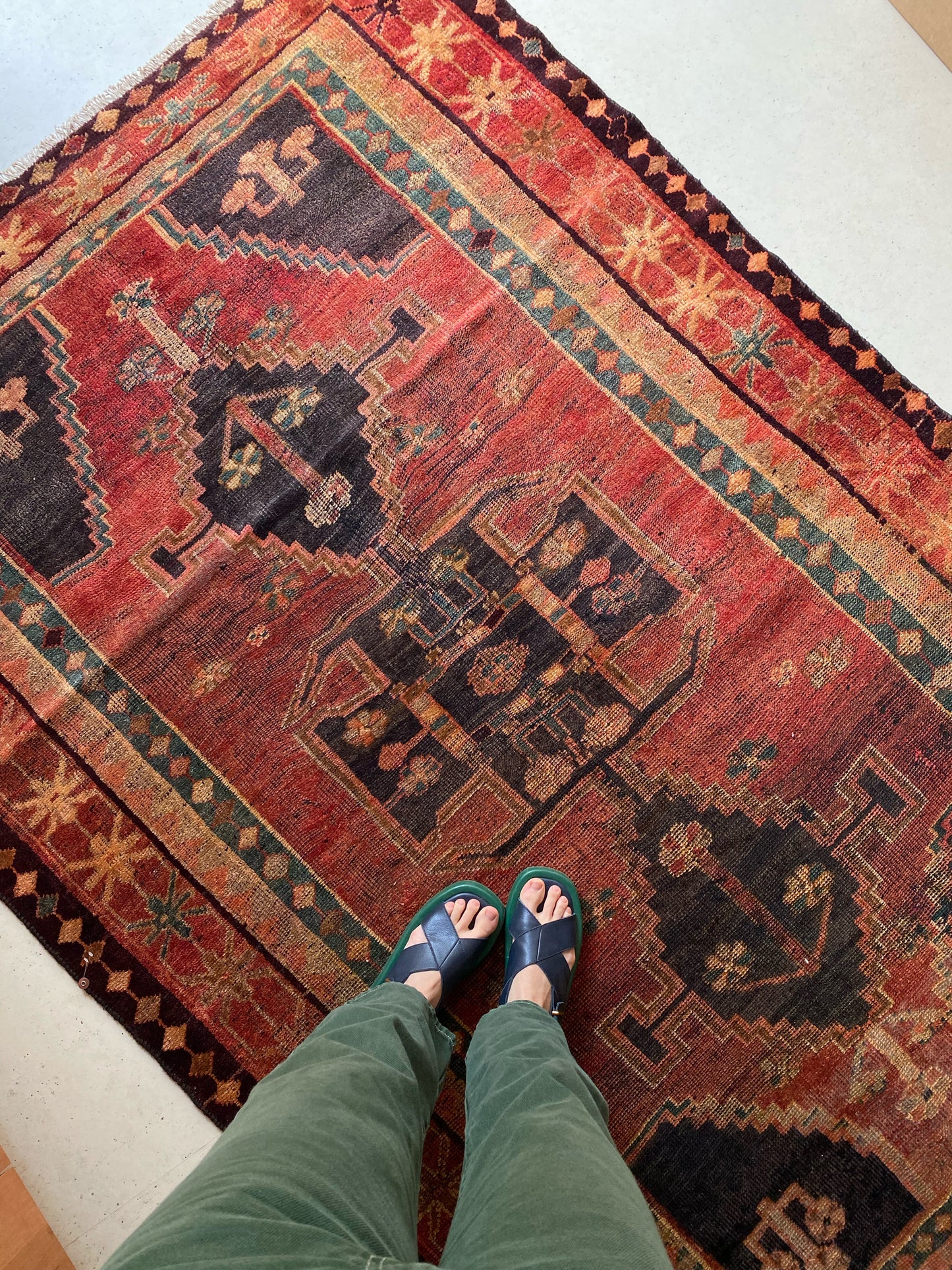 Fable Maroon Vintage Persian Rug