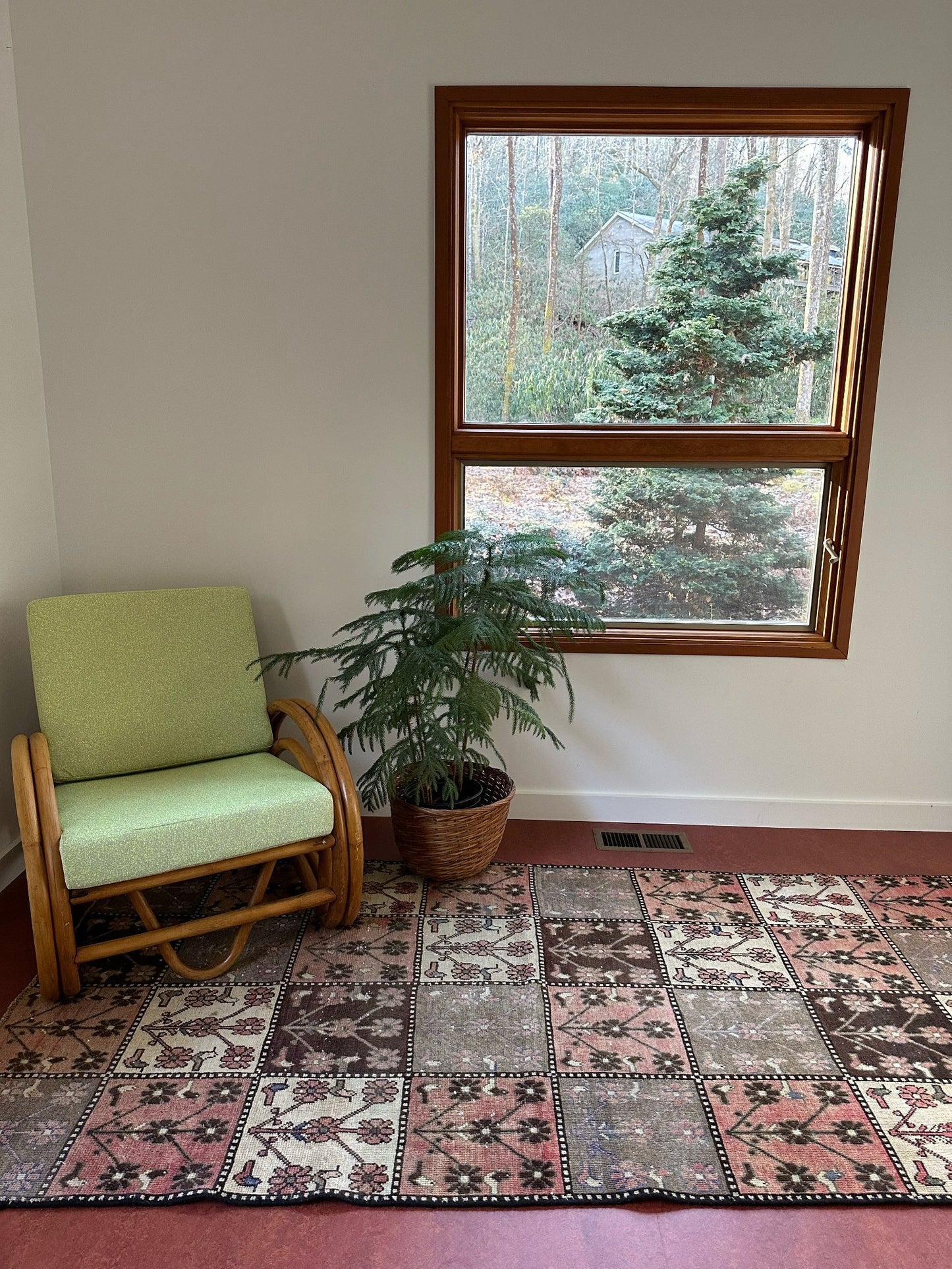 See Chezia Persian Rug Styled in a Corner