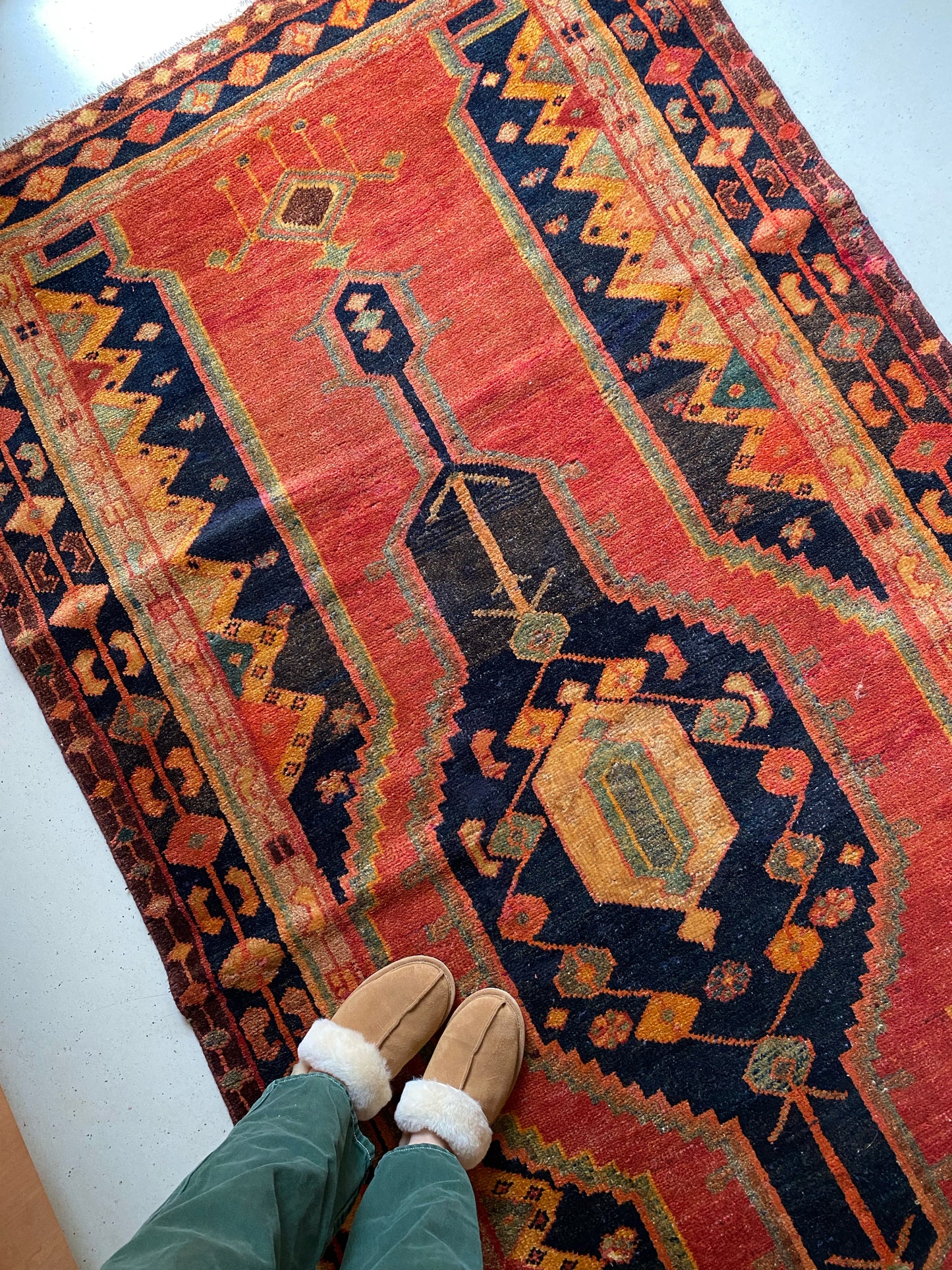 Arden Terracotta Vintage Persian Rug