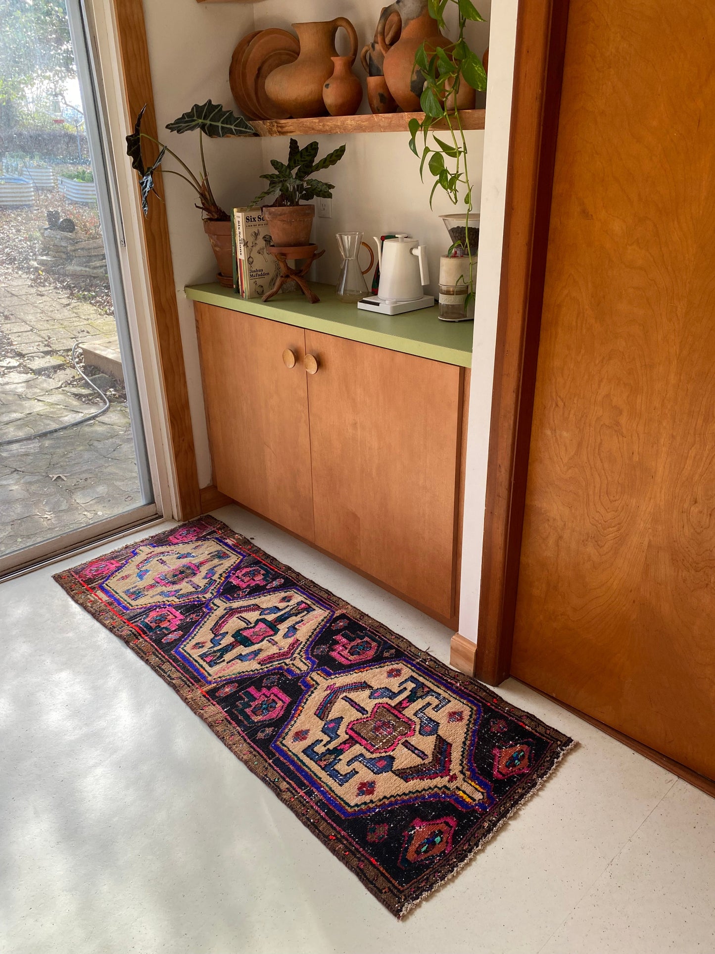 Style a Home Bar with a Vintage Runner Rug
