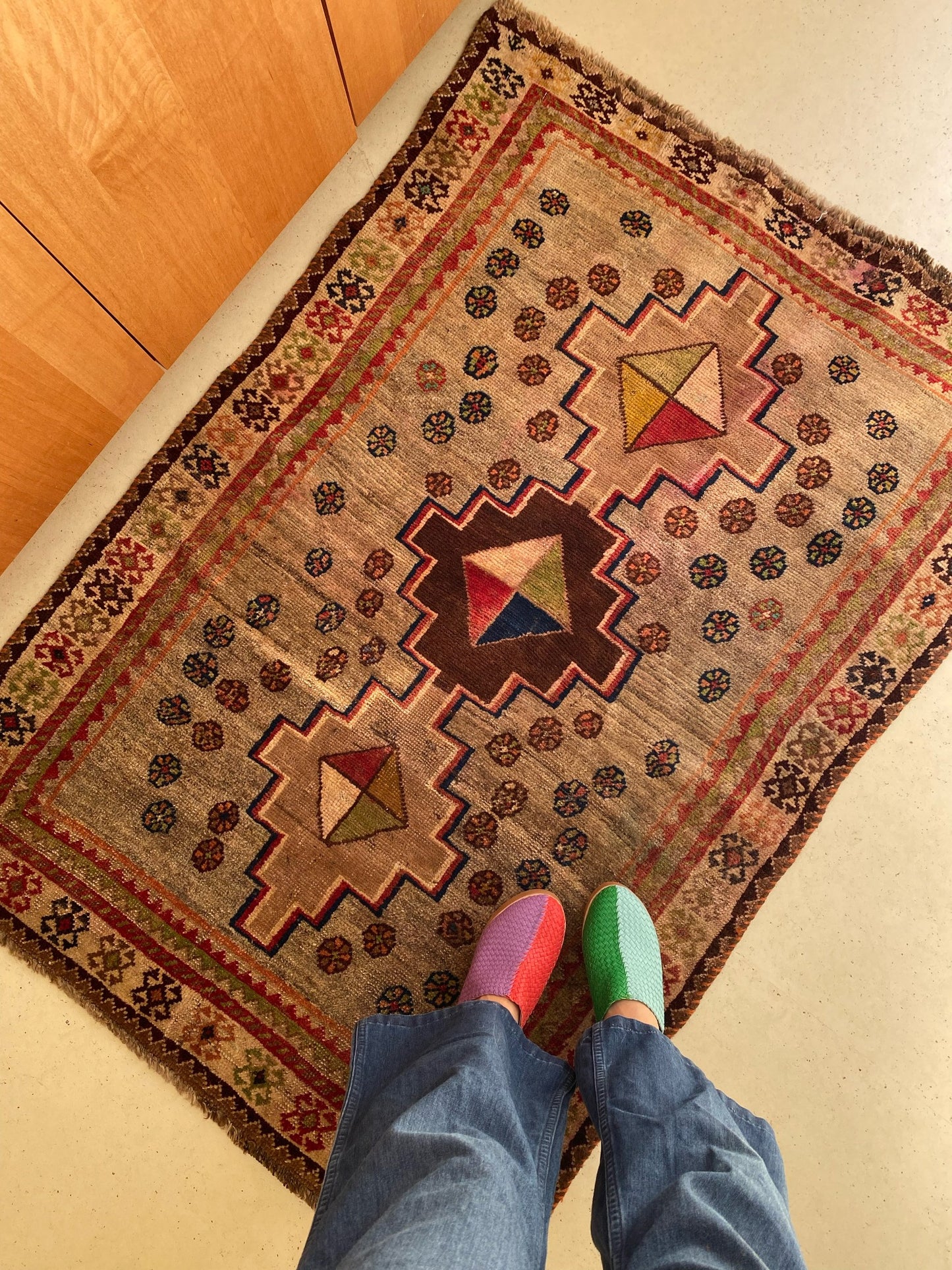 See Kurume Persian Rug from Overhead