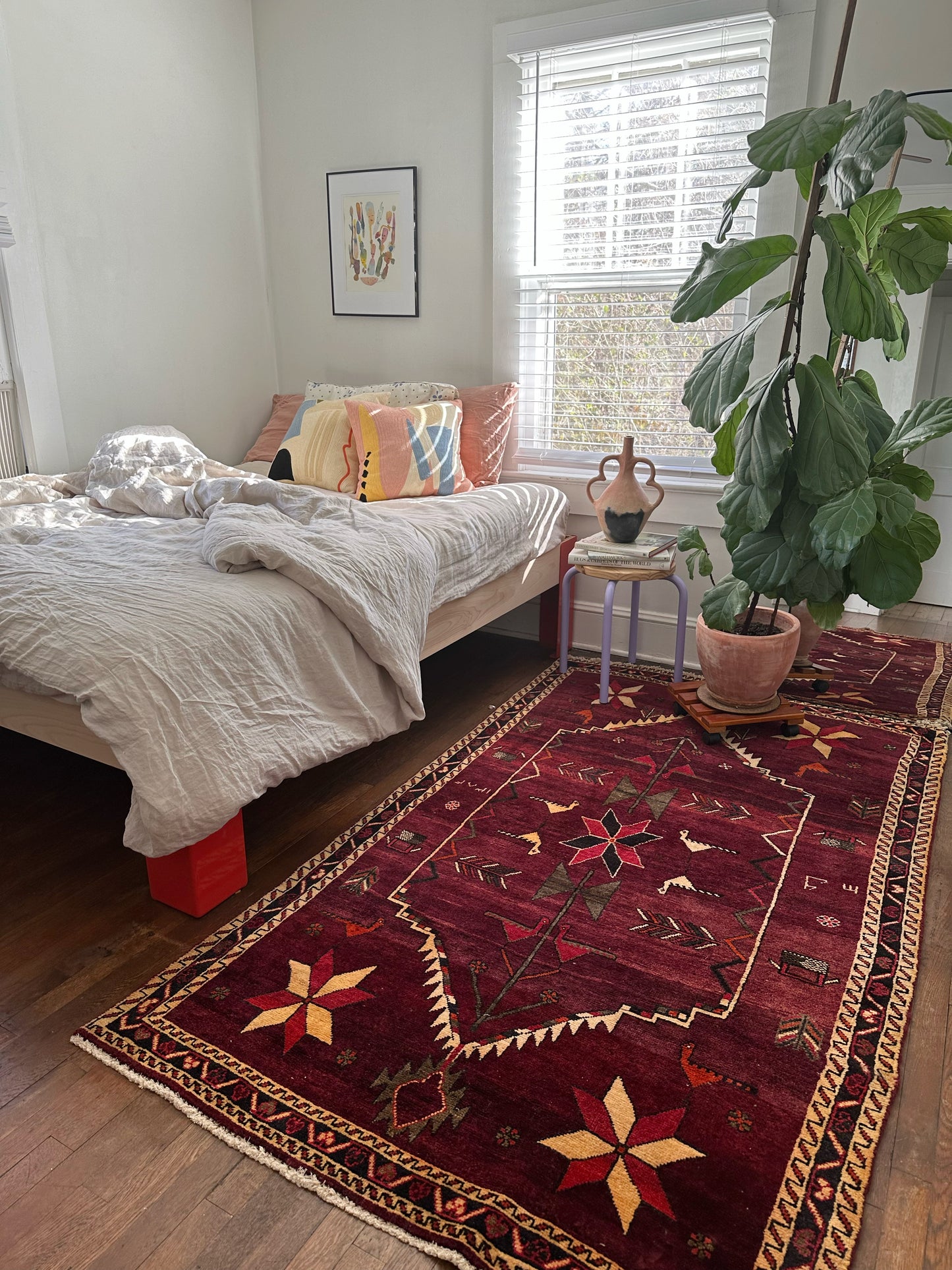 Aries Burgundy Vintage Persian Rug