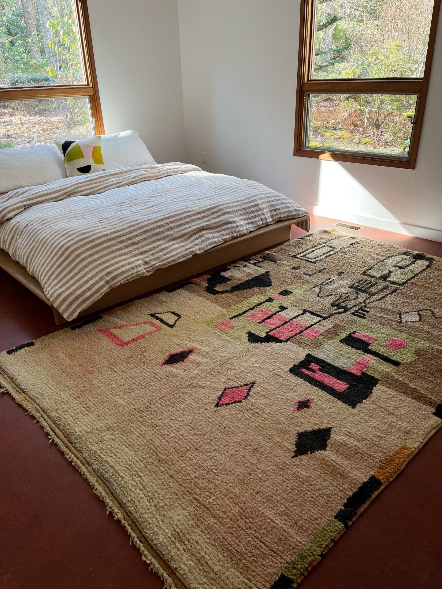 See Serra Moroccan Rug from an Angle