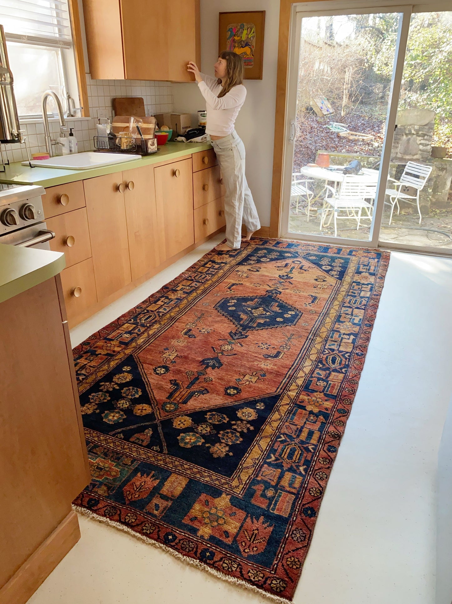 Style a Kitchen with a Gorgeous Vintage Persian Rug