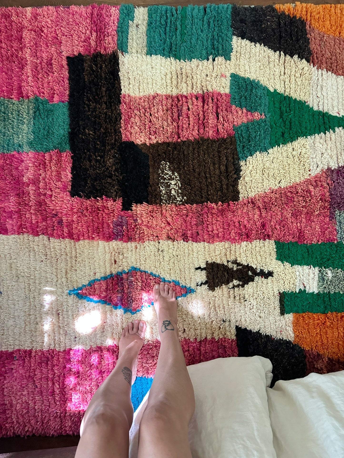 See Campari Moroccan Rug from Overhead