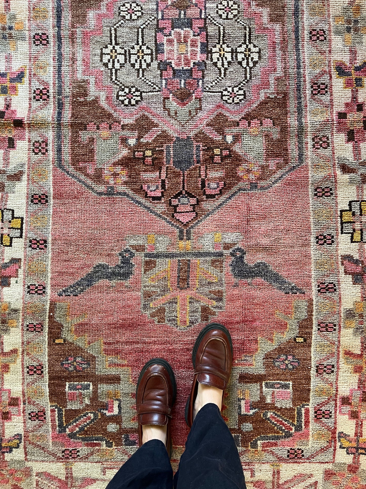 Alto Pink Vintage Persian Rug