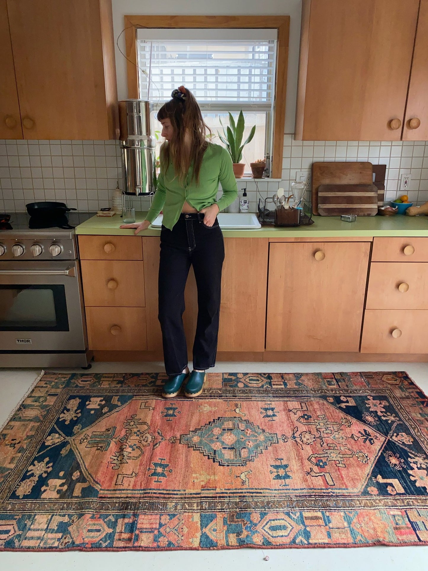 Style a Kitchen with a Vintage Persian Area Rug