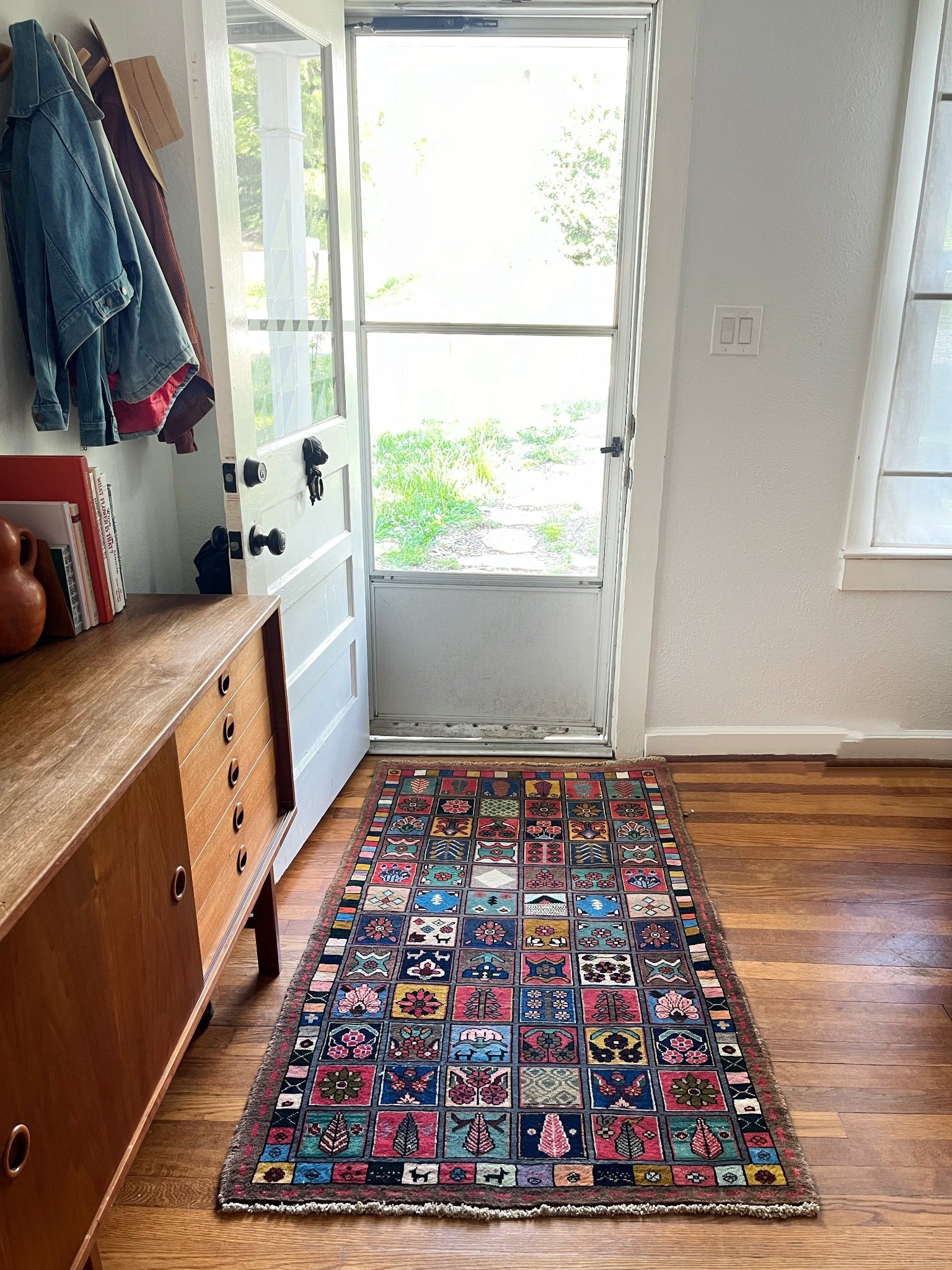 See Linville Vintage Rug at the Entryway of a Home