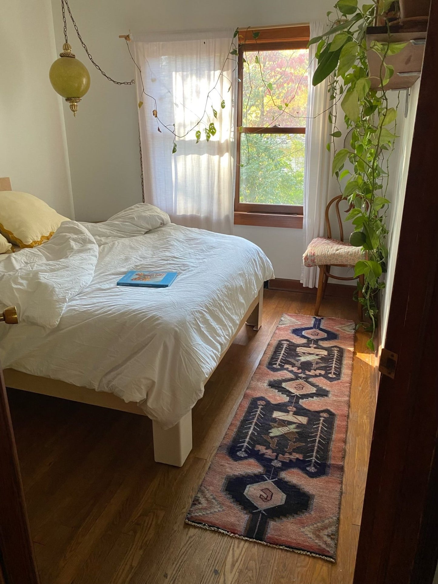 Style a Bedroom with a Vintage Persian Runner Rug