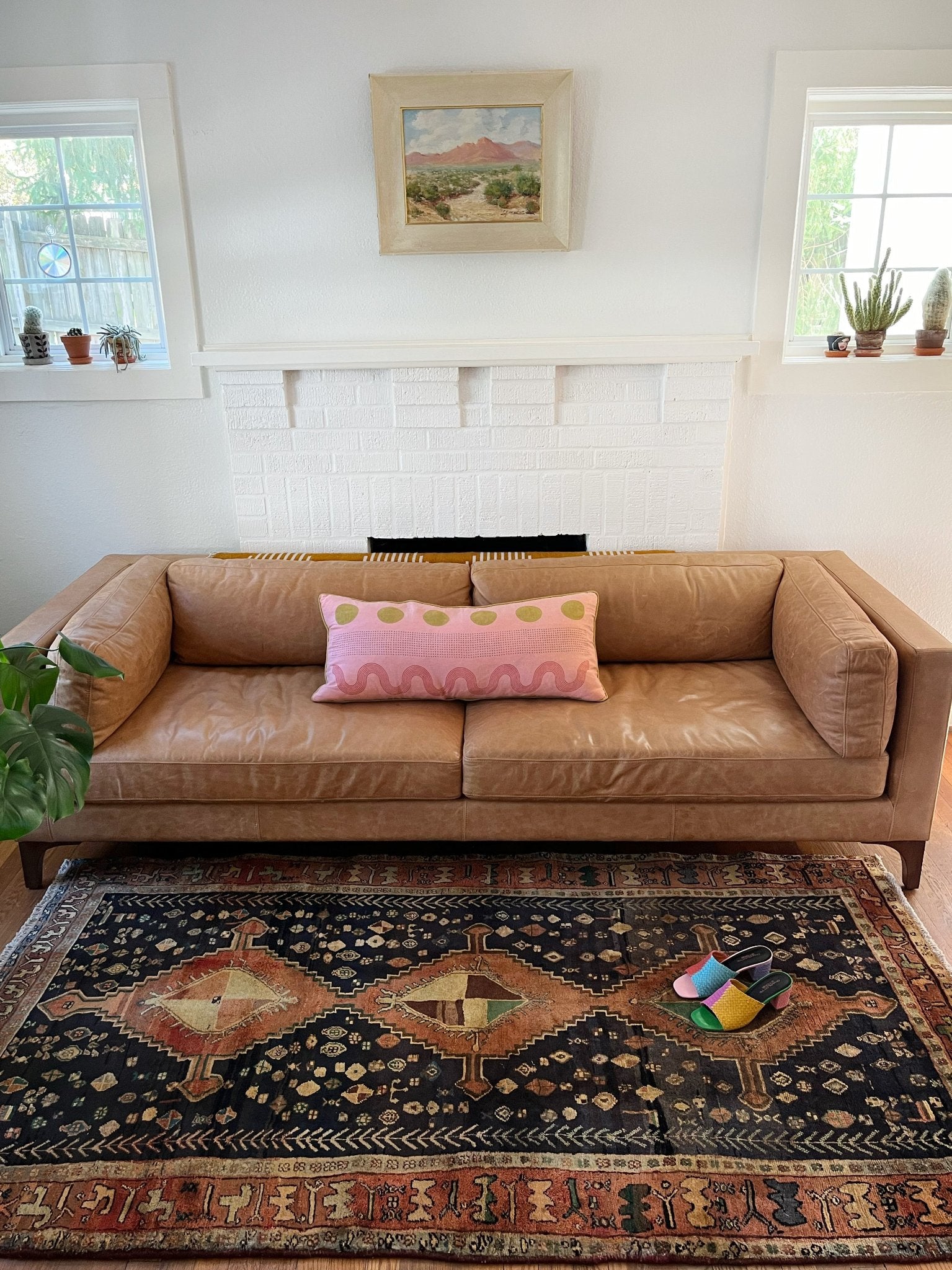 See A Vintage Persian Rug Styled in a Living Room