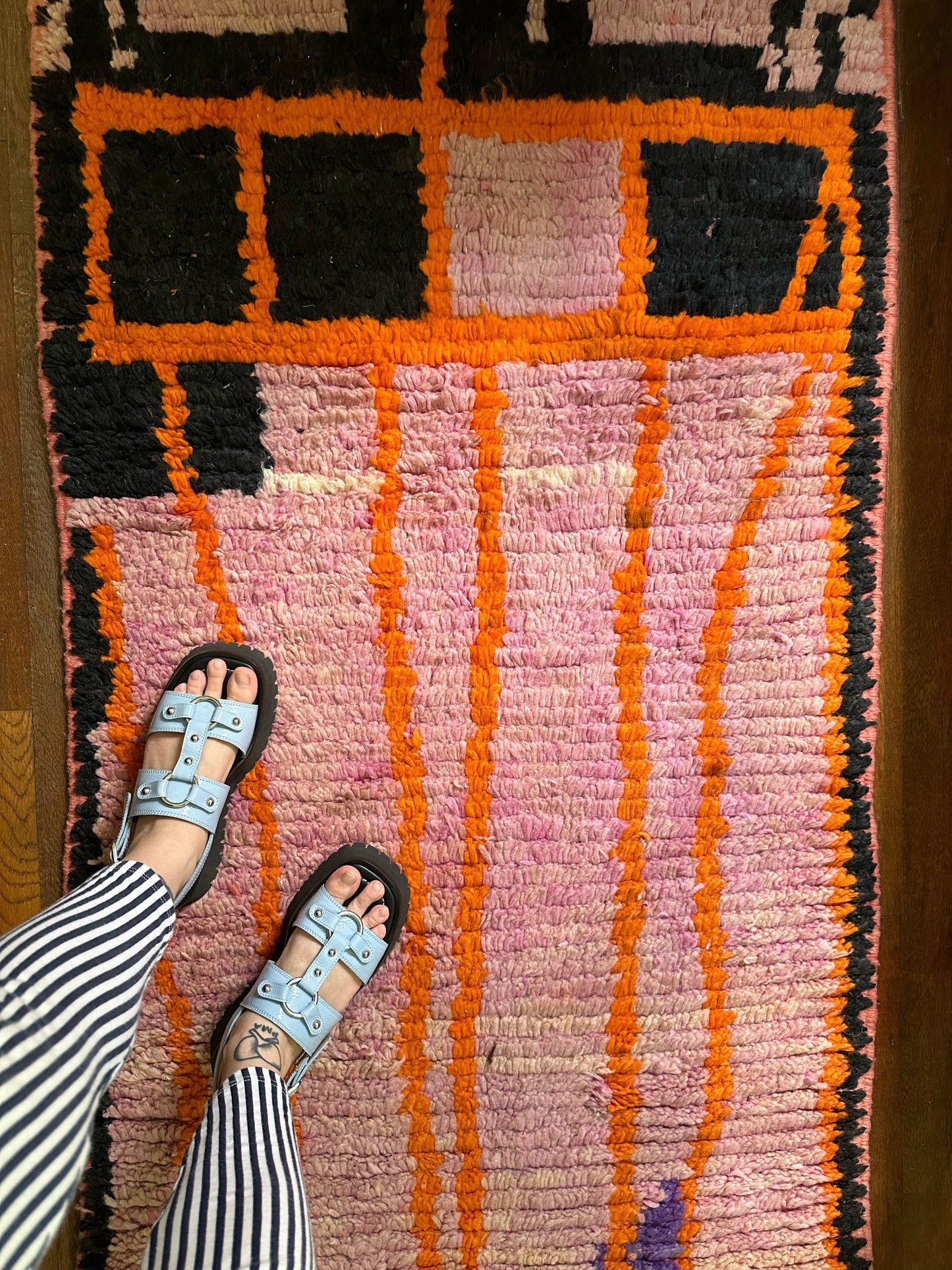 See Details of Pink and Orange Runner Rug