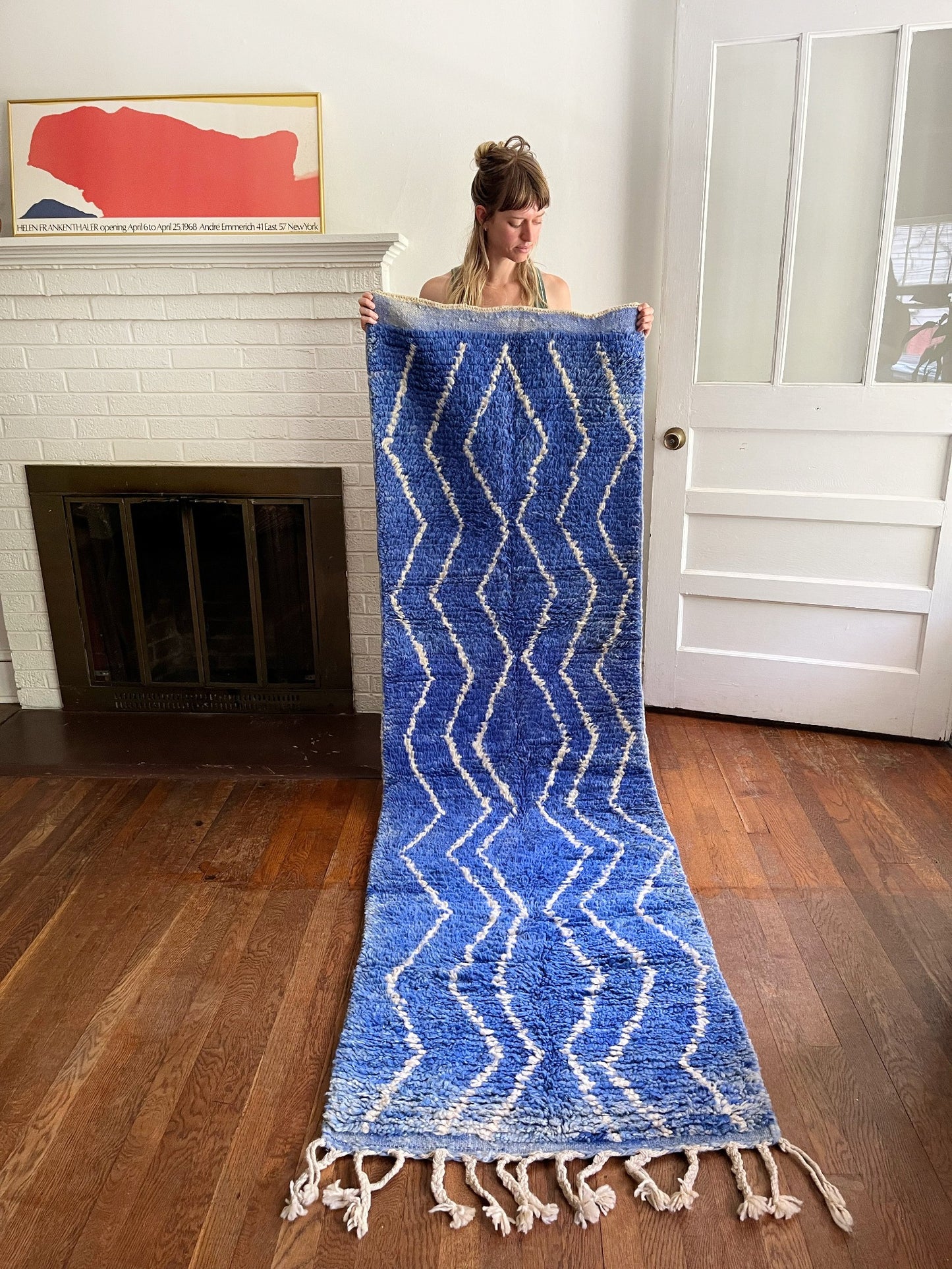 Shop Handmade Blue Runner Rug