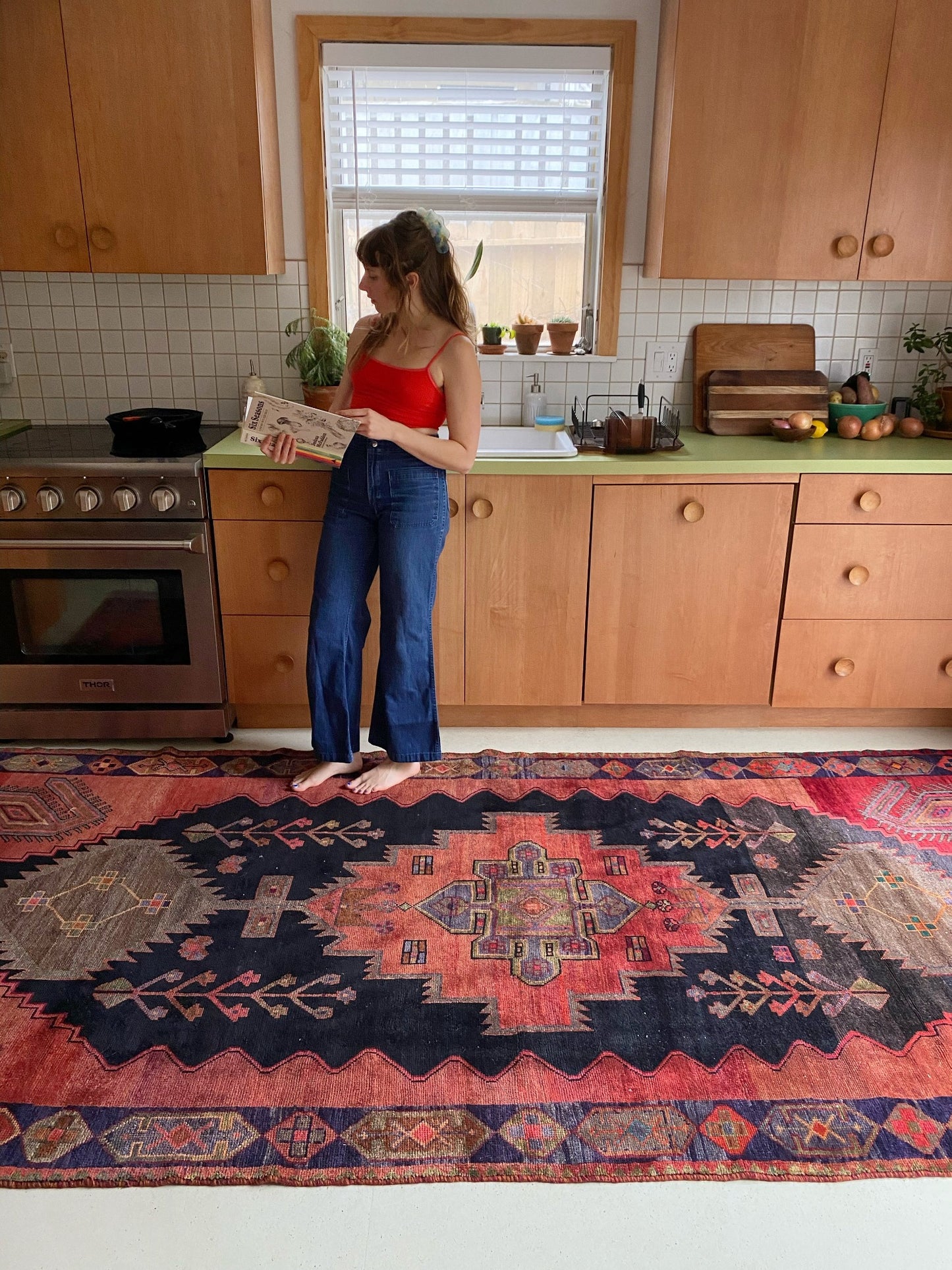 Enhance a Kitchen with Mayfield irregular shaped Persian Rug