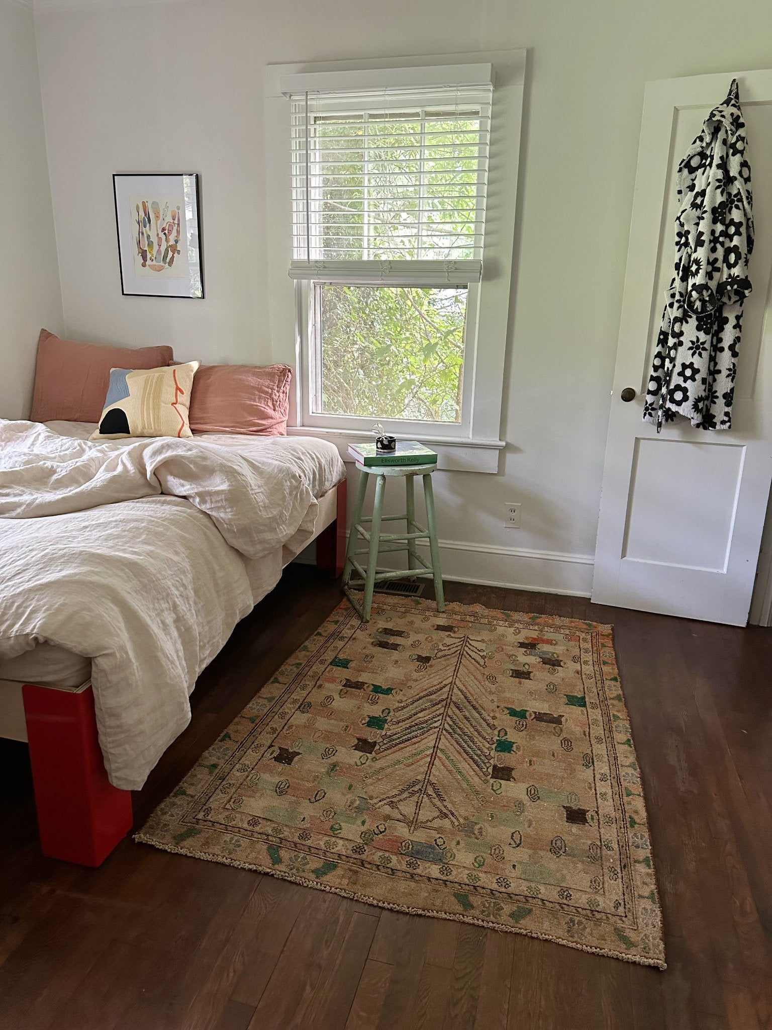 See Olympia Persian Rug Enhance a Bedroom