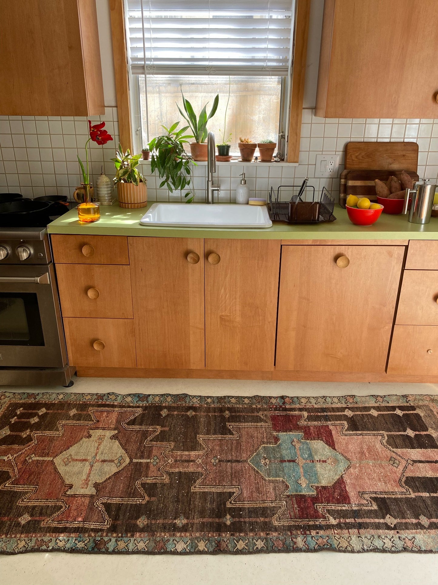 See Pinnix Vintage Runner Rug in a Kitchen