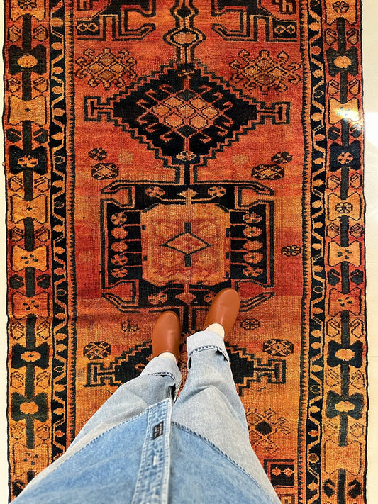 See Details and Motifs of Vintage Persian Area Rug