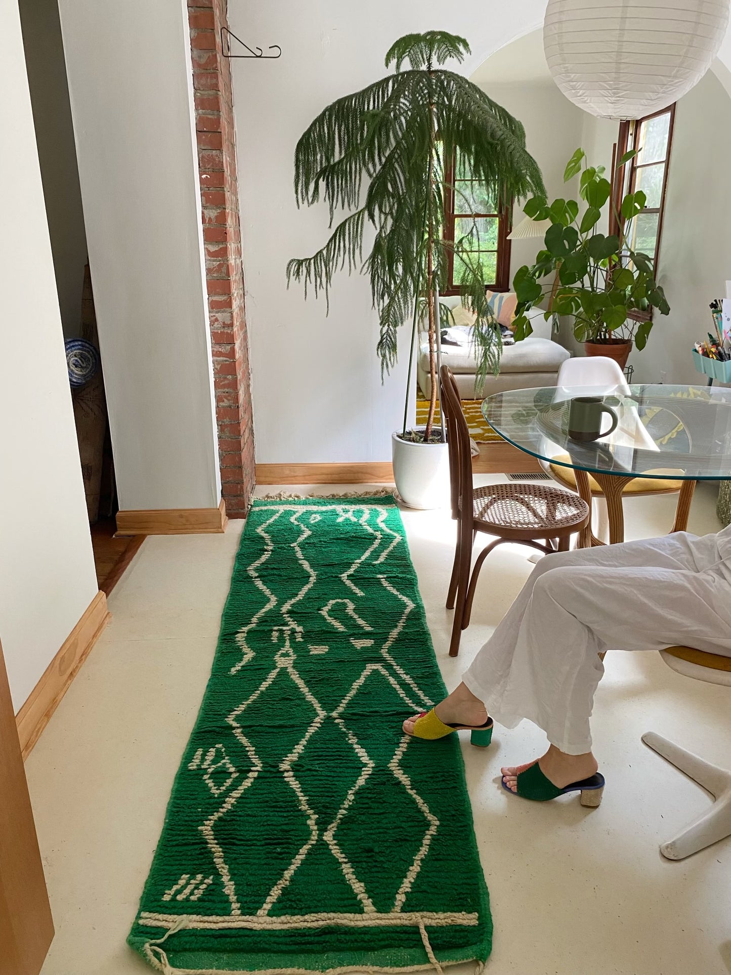 Isle Green Moroccan Runner