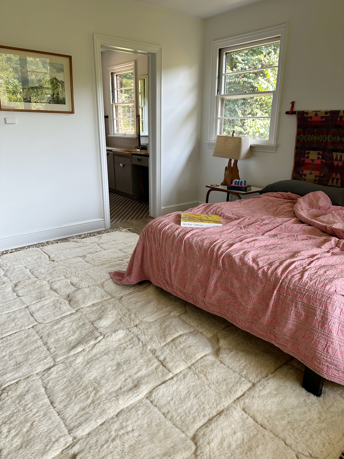 Eames White Moroccan Area Rug