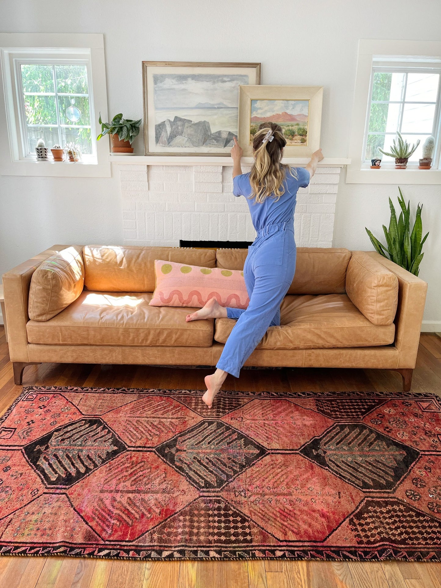 Style Maldon Vintage Persian Rug in a Living Room